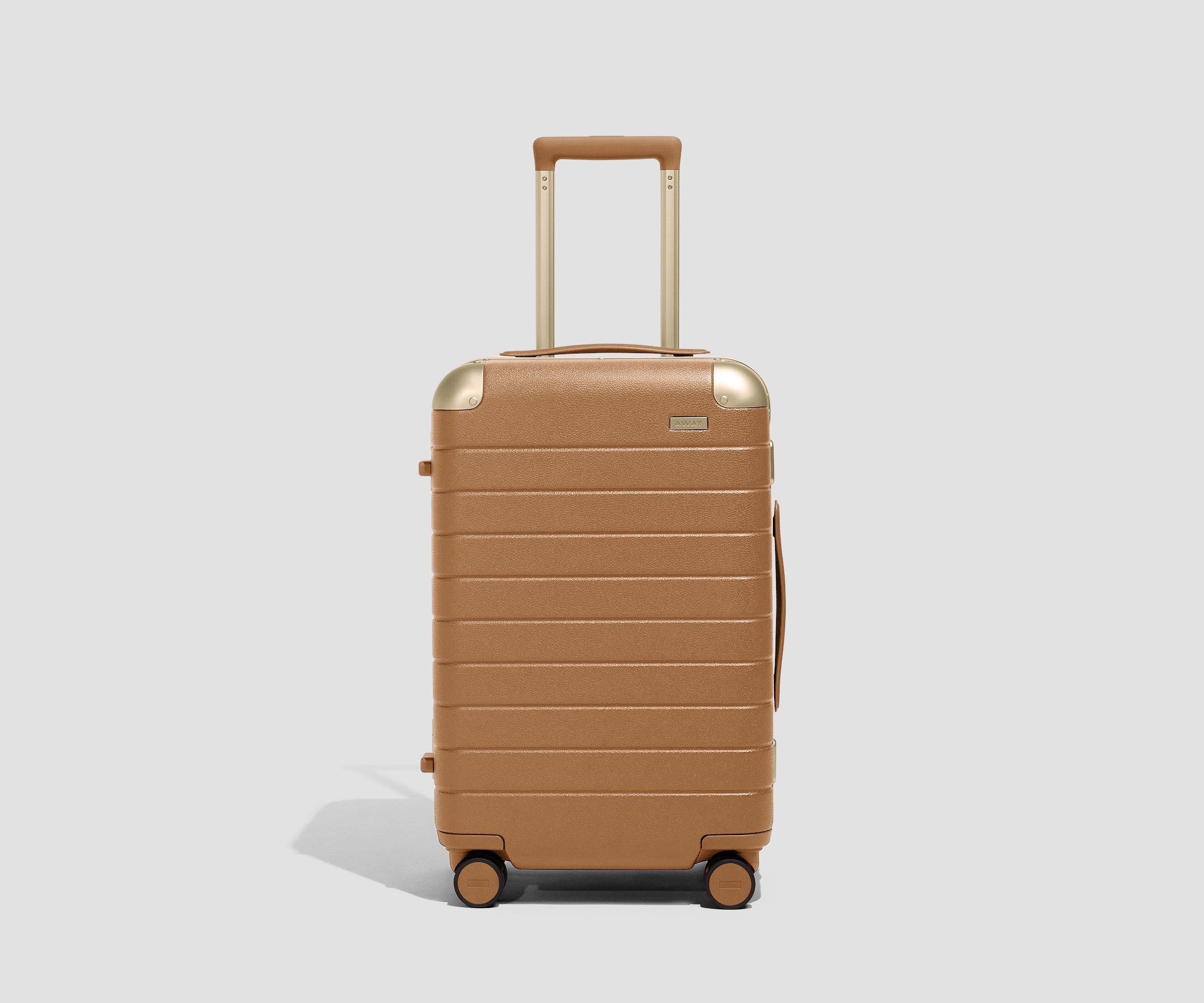 The Aluminum Edge Carry-On in Cognac Brown