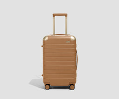 The Aluminum Edge Carry-On in Cognac Brown
