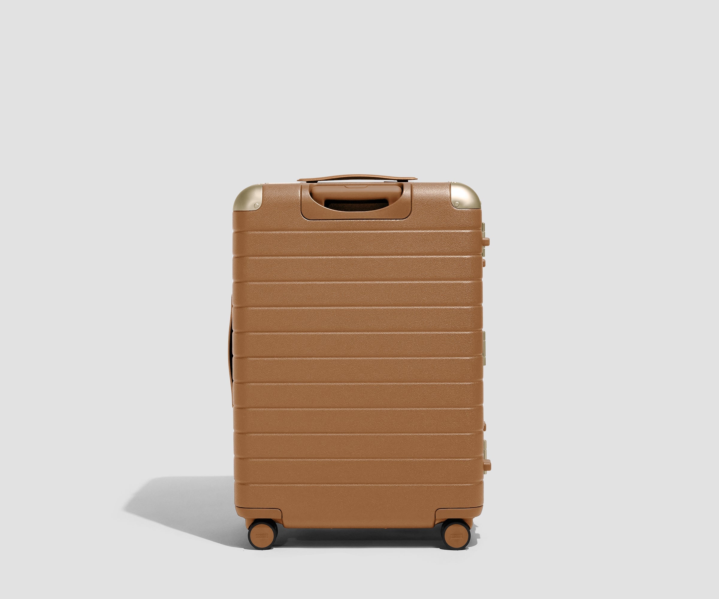 The Aluminum Edge Medium in Cognac Brown