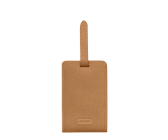 Aluminum Edge Tag in Cognac Brown