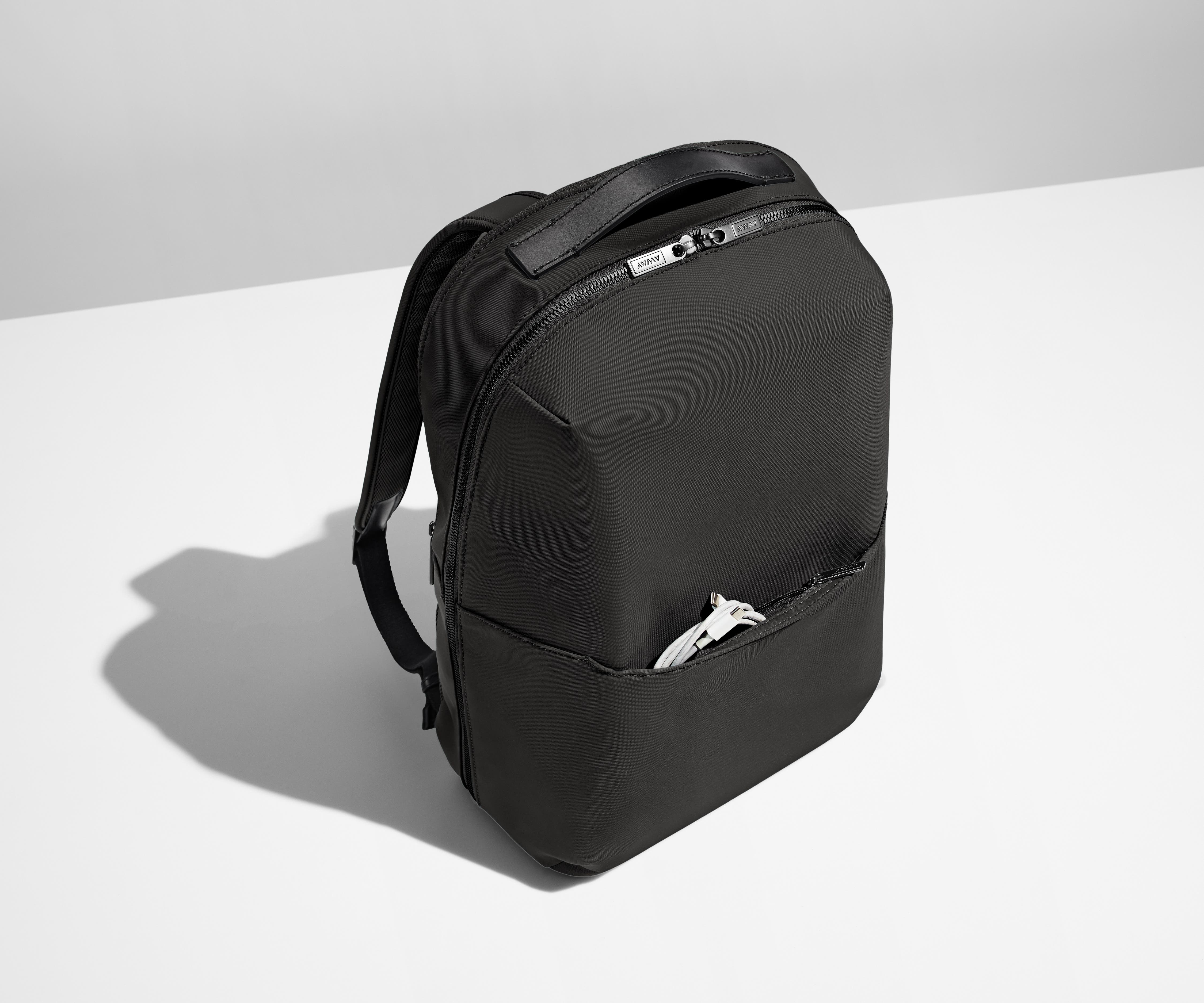 The Everywhere Zip Backpack in Jet Black