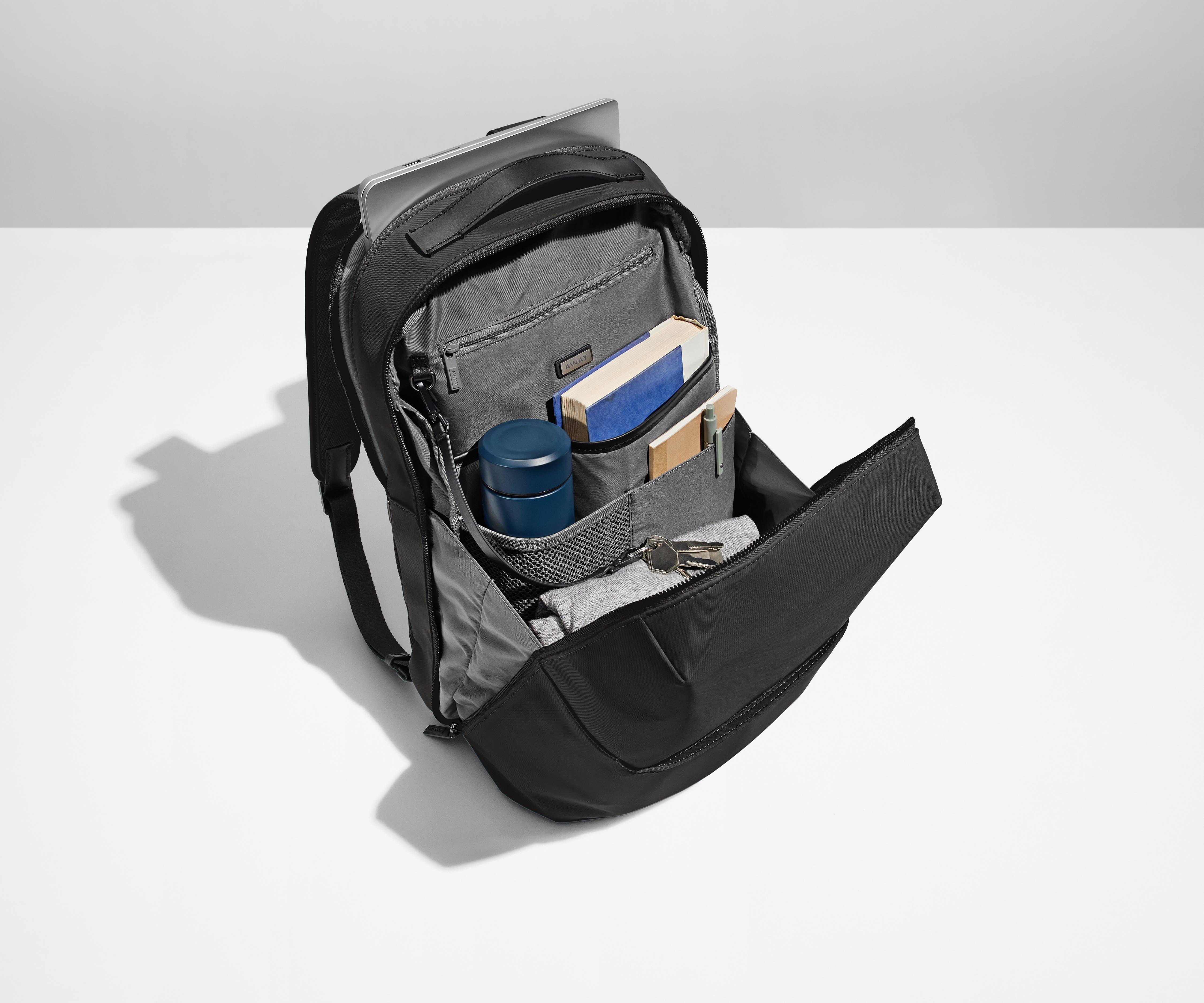 The Everywhere Zip Backpack in Jet Black