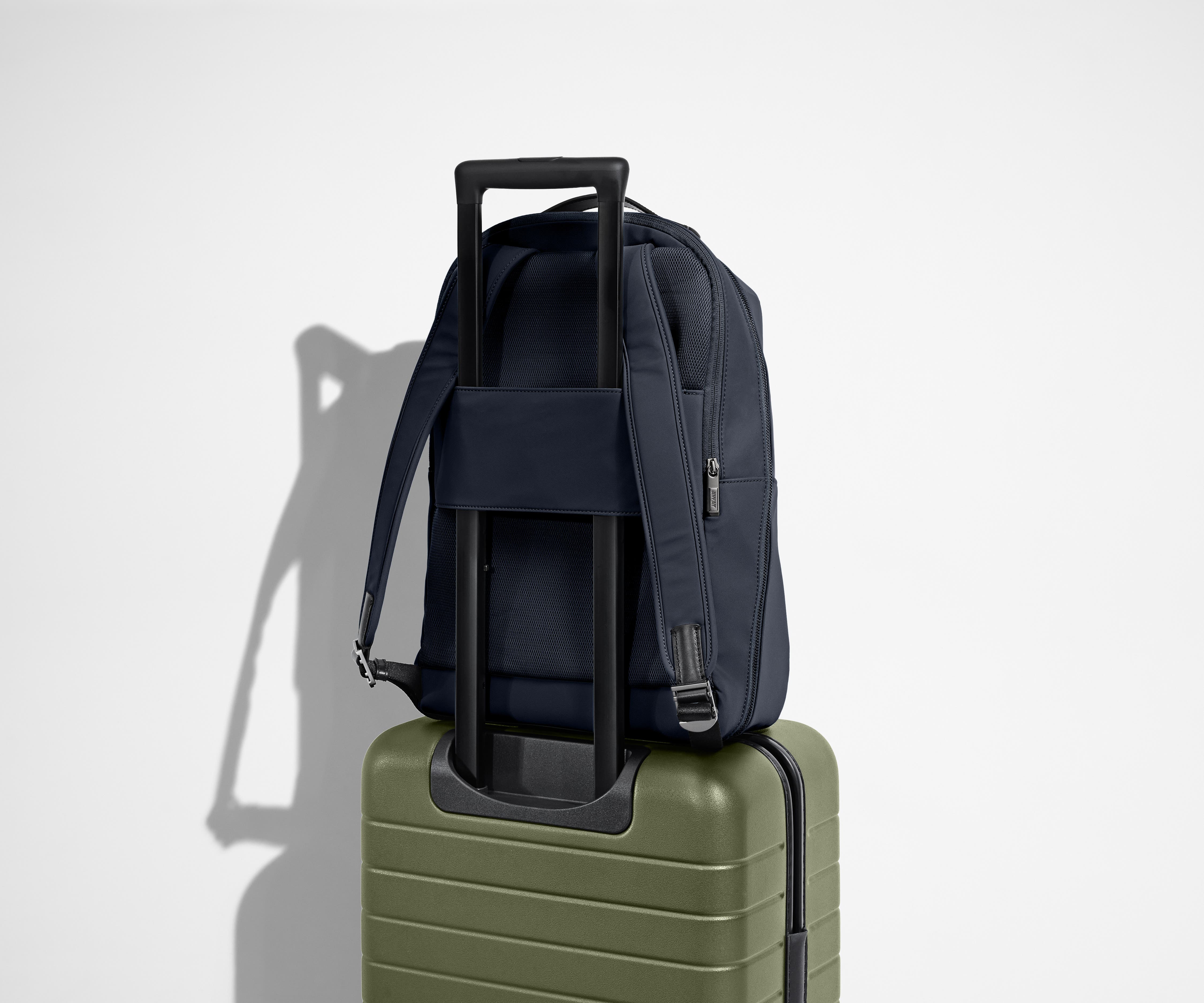 The Everywhere Zip Backpack in Navy Blue