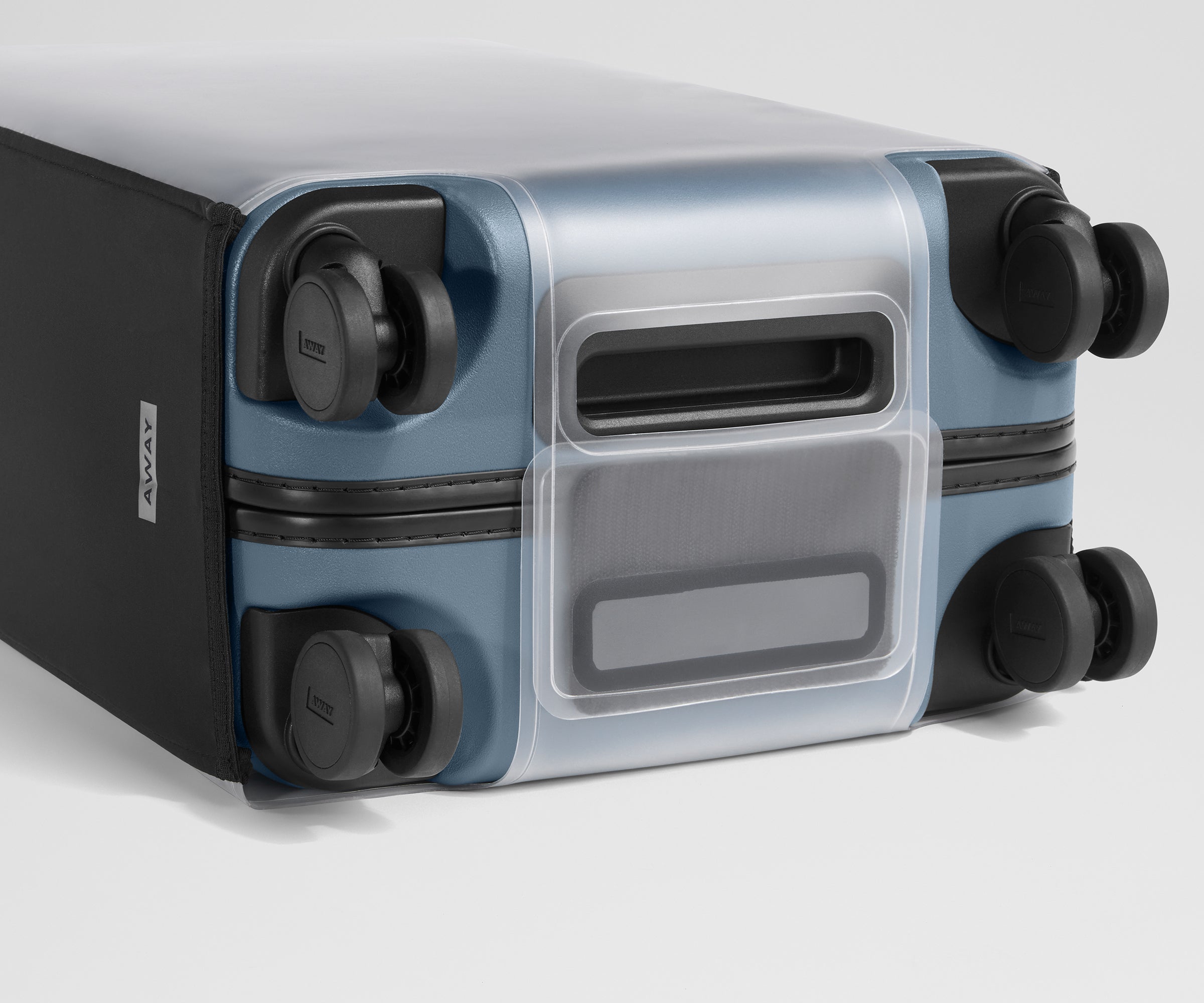 Clear Luggage Cover in The Medium