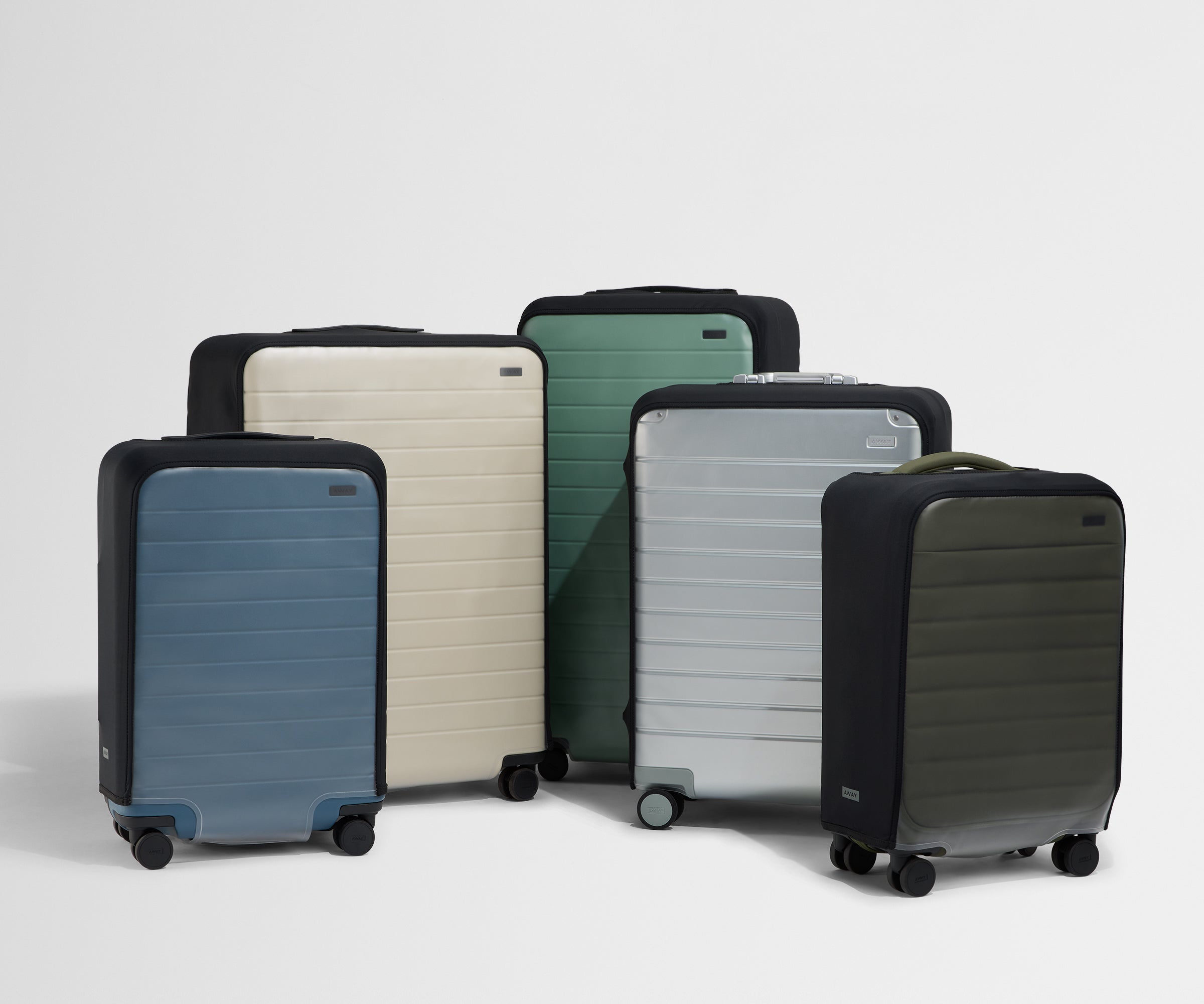 Clear Luggage Cover in The Bigger Carry-On