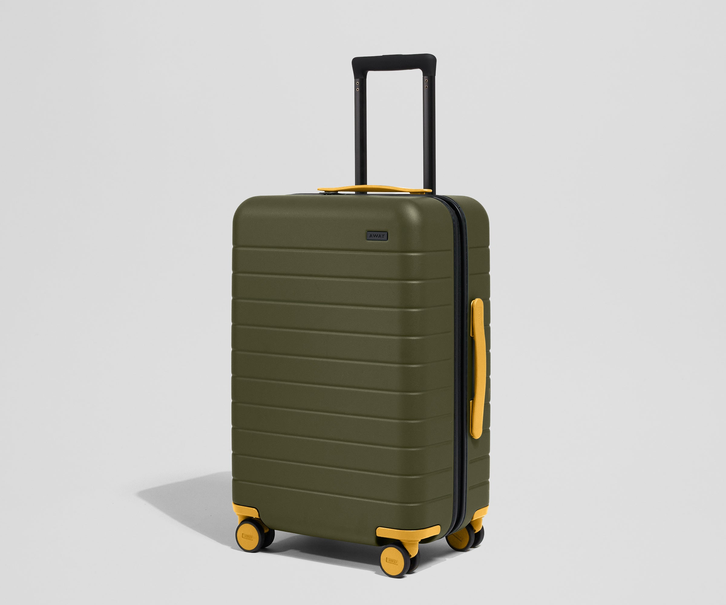 Custom Carry-On Wheel Set in Marigold Yellow