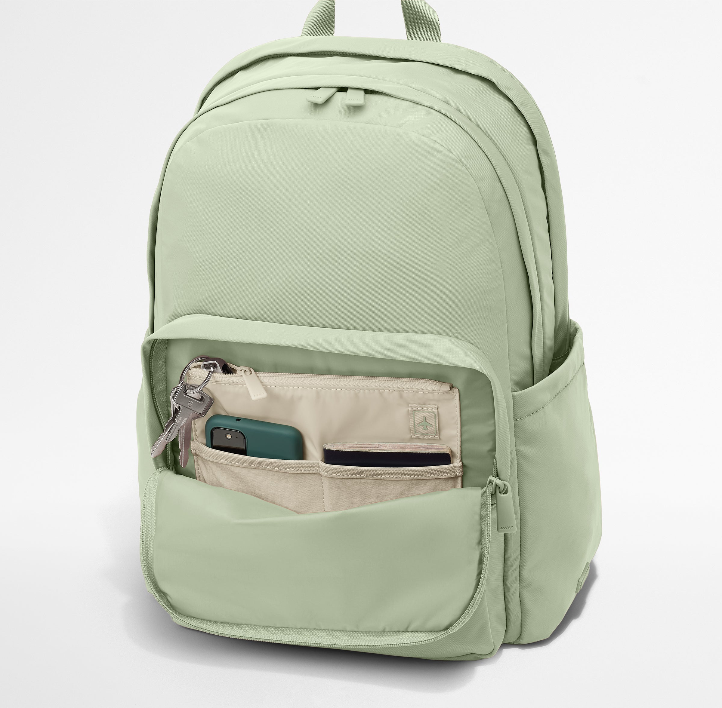 Large Featherlight Backpack in Sage Green