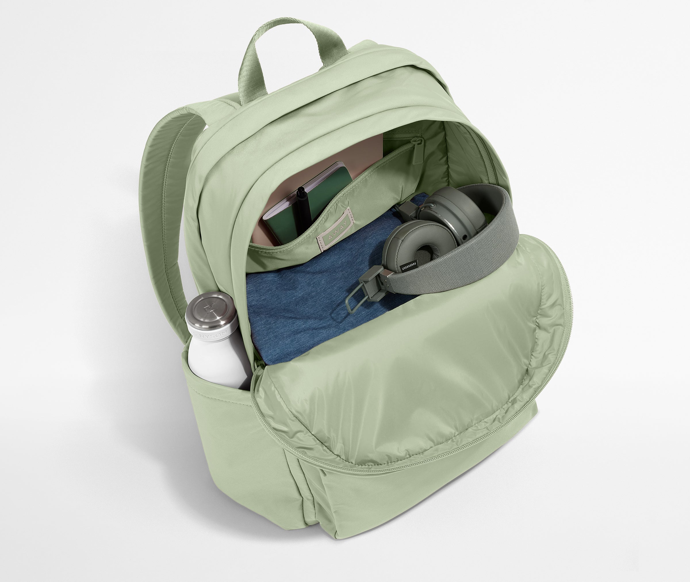 Large Featherlight Backpack in Sage Green