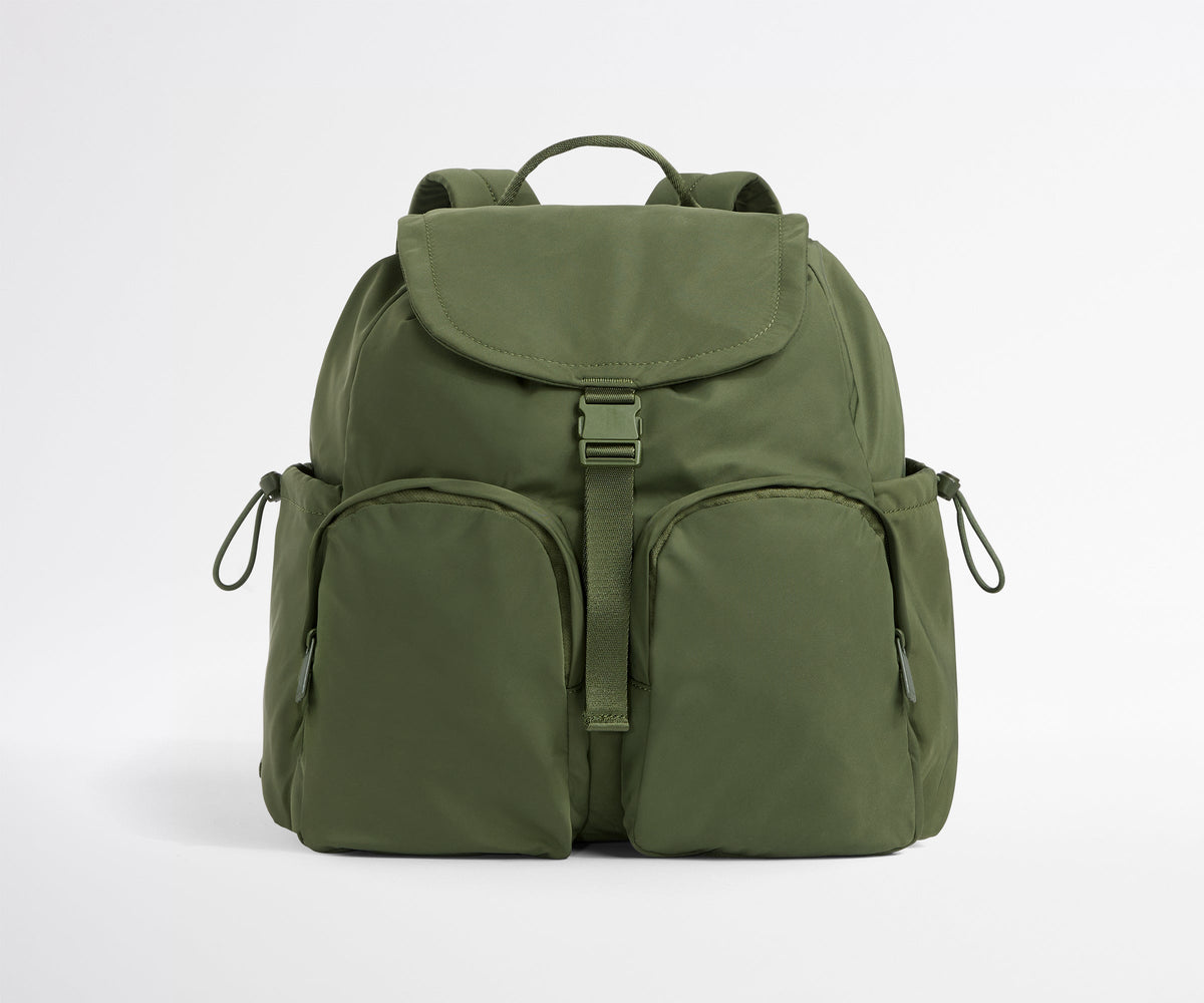Featherlight Cargo Backpack in Olive Green