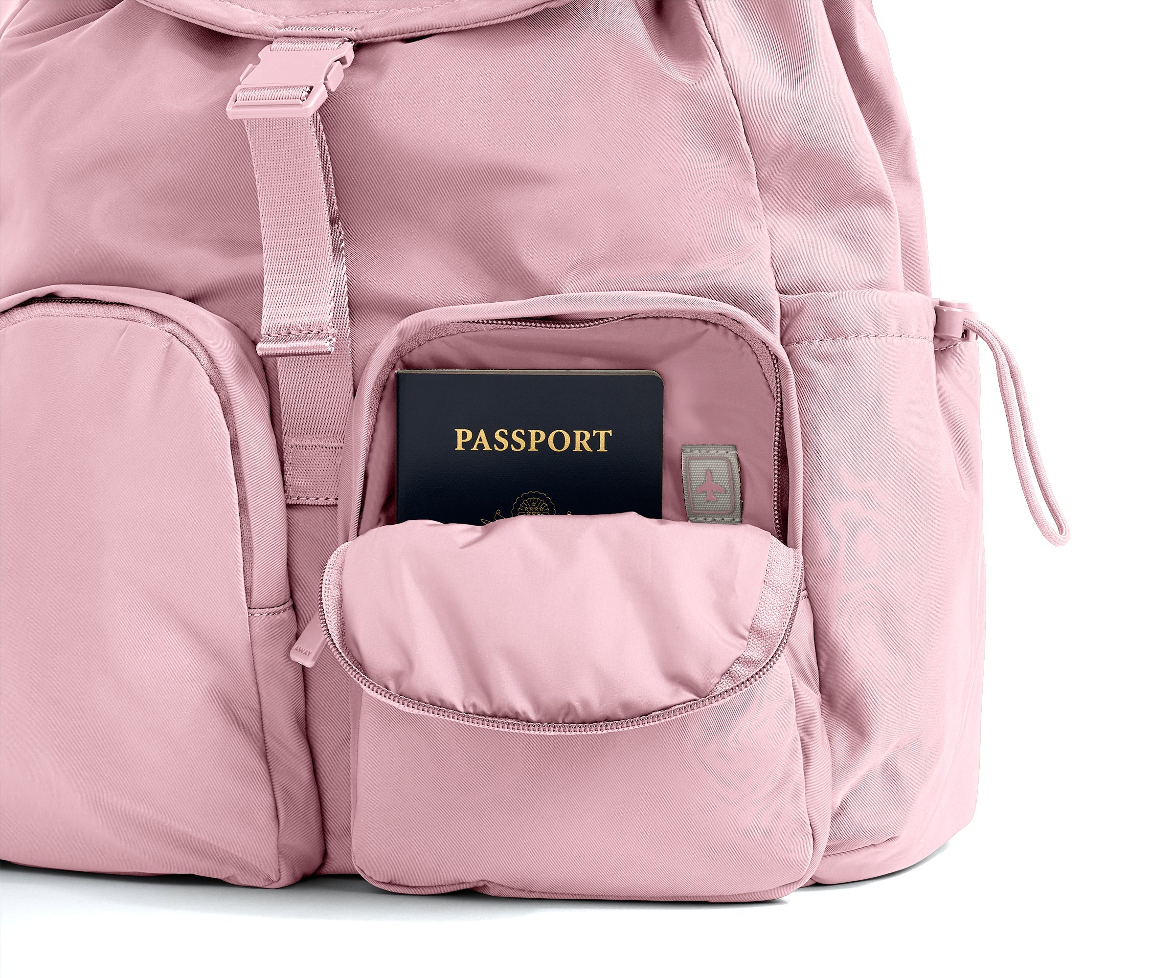 Featherlight Cargo Backpack in Glacial Pink
