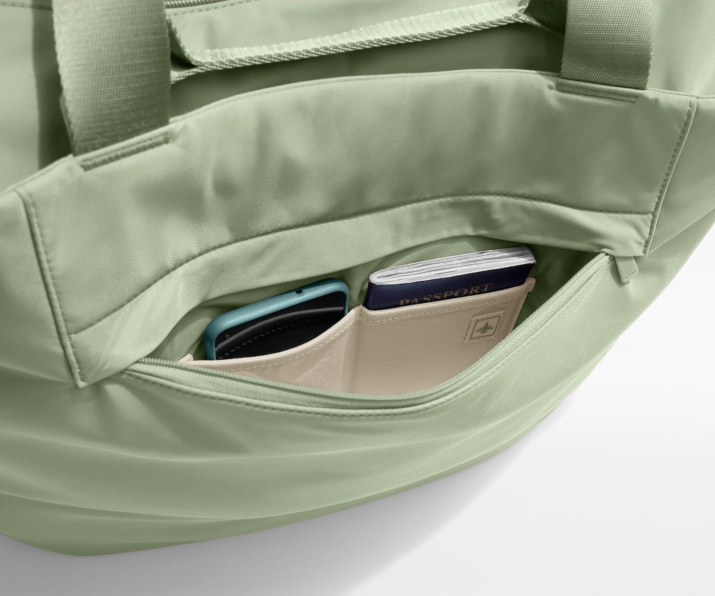 Large Featherlight Tote in Sage Green