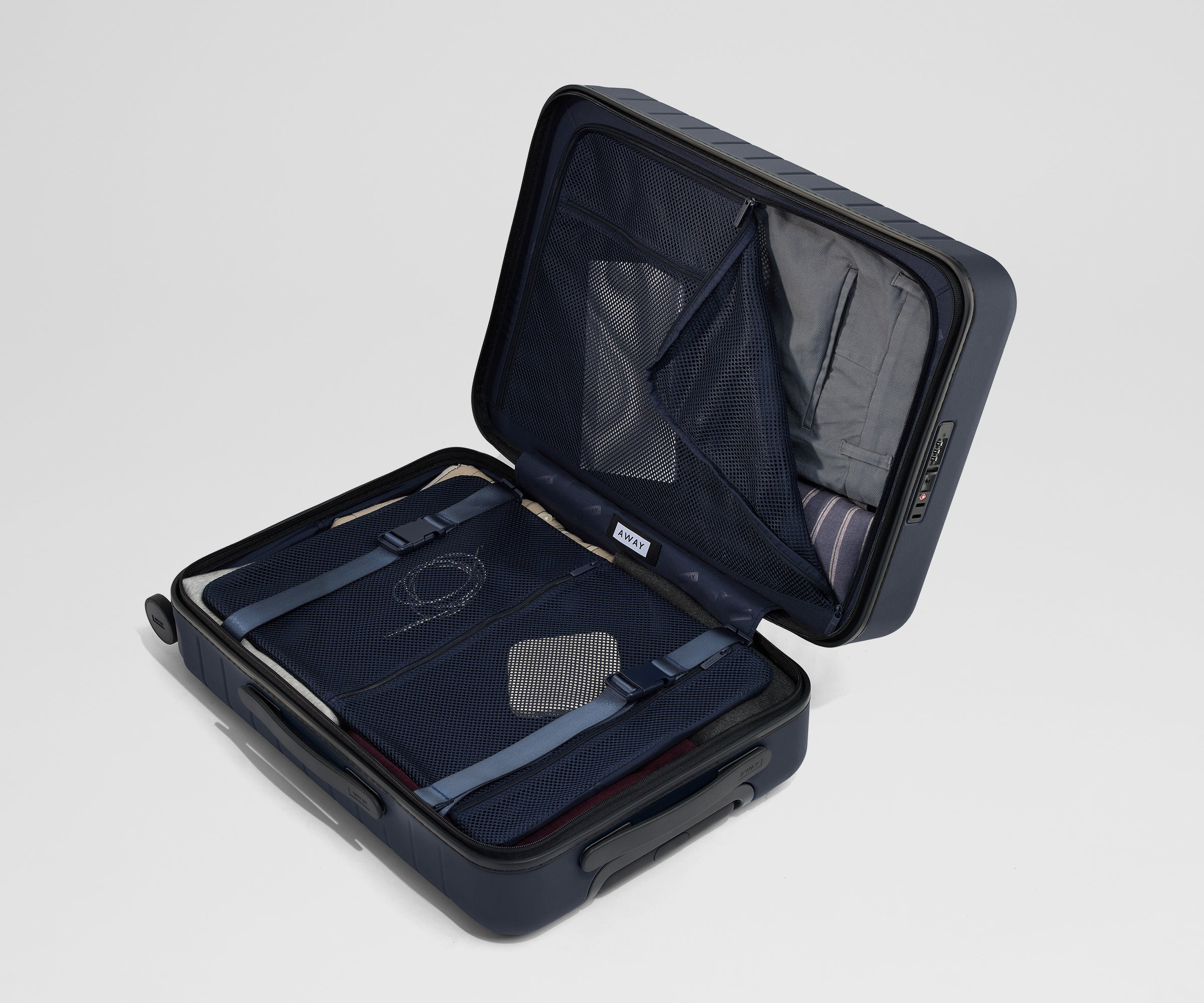 The Executive Bigger Carry-On in Navy Blue
