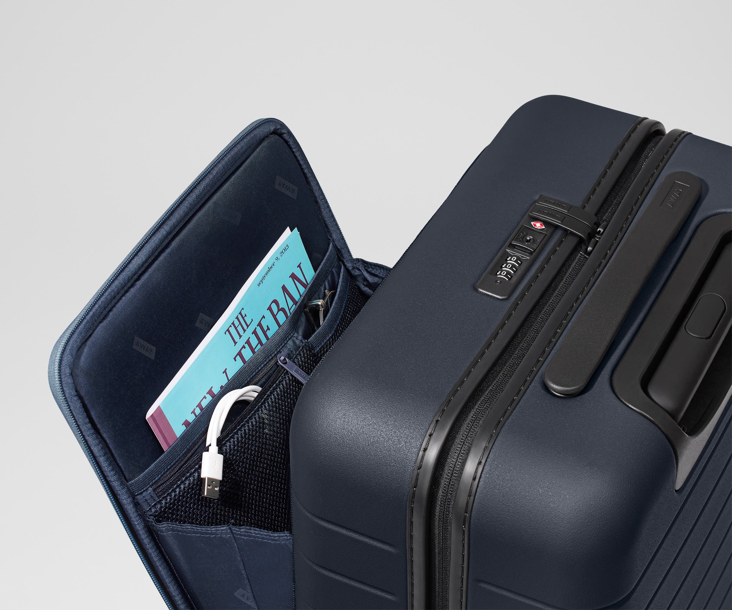The Executive Carry-On in Navy Blue