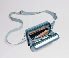 The Mini Crossbody in Arctic Blue