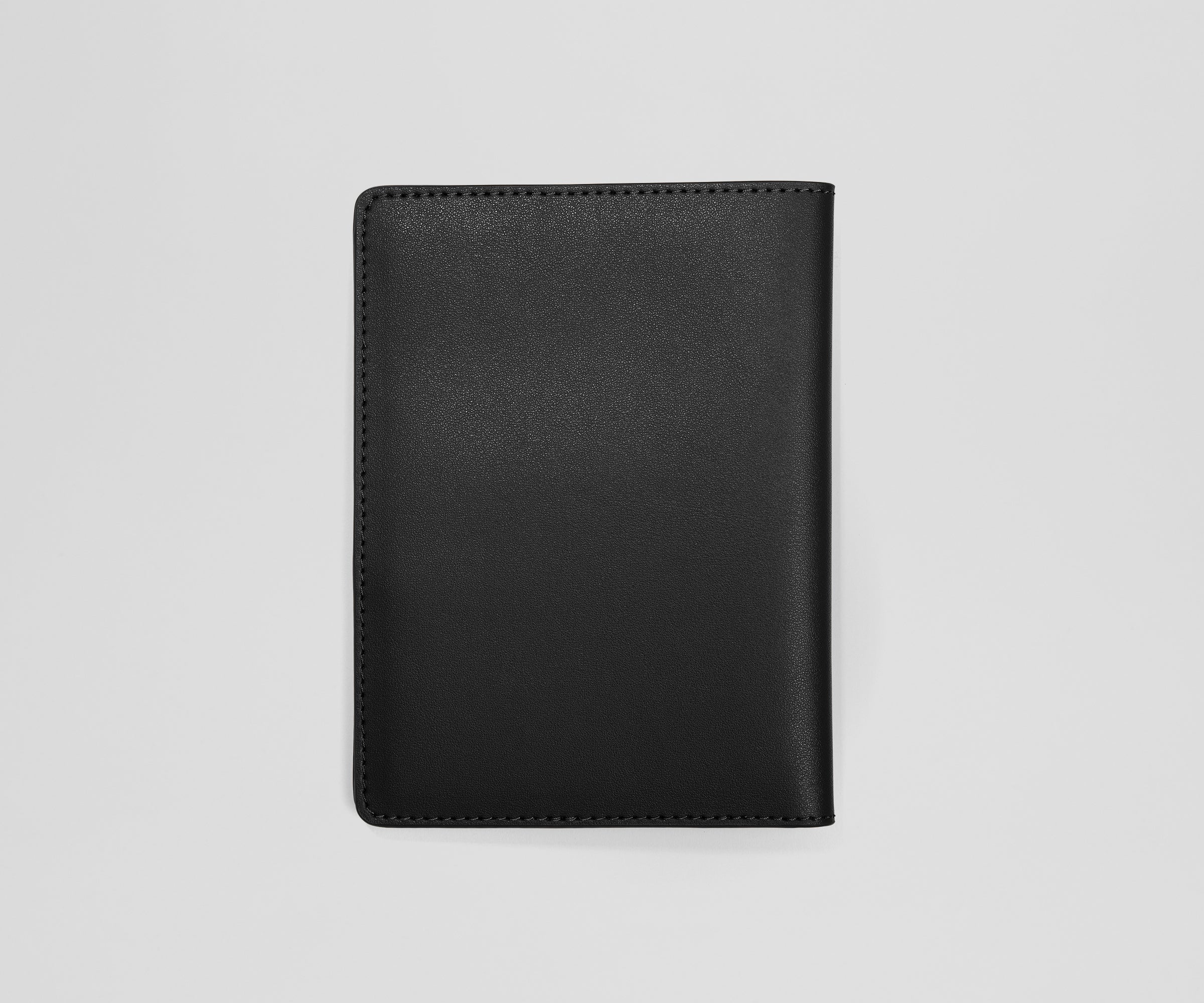 Passport Holder in Jet Black