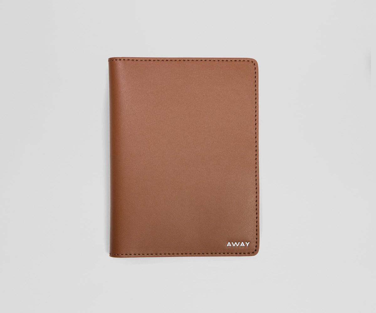 Passport Holder in Saddle Brown