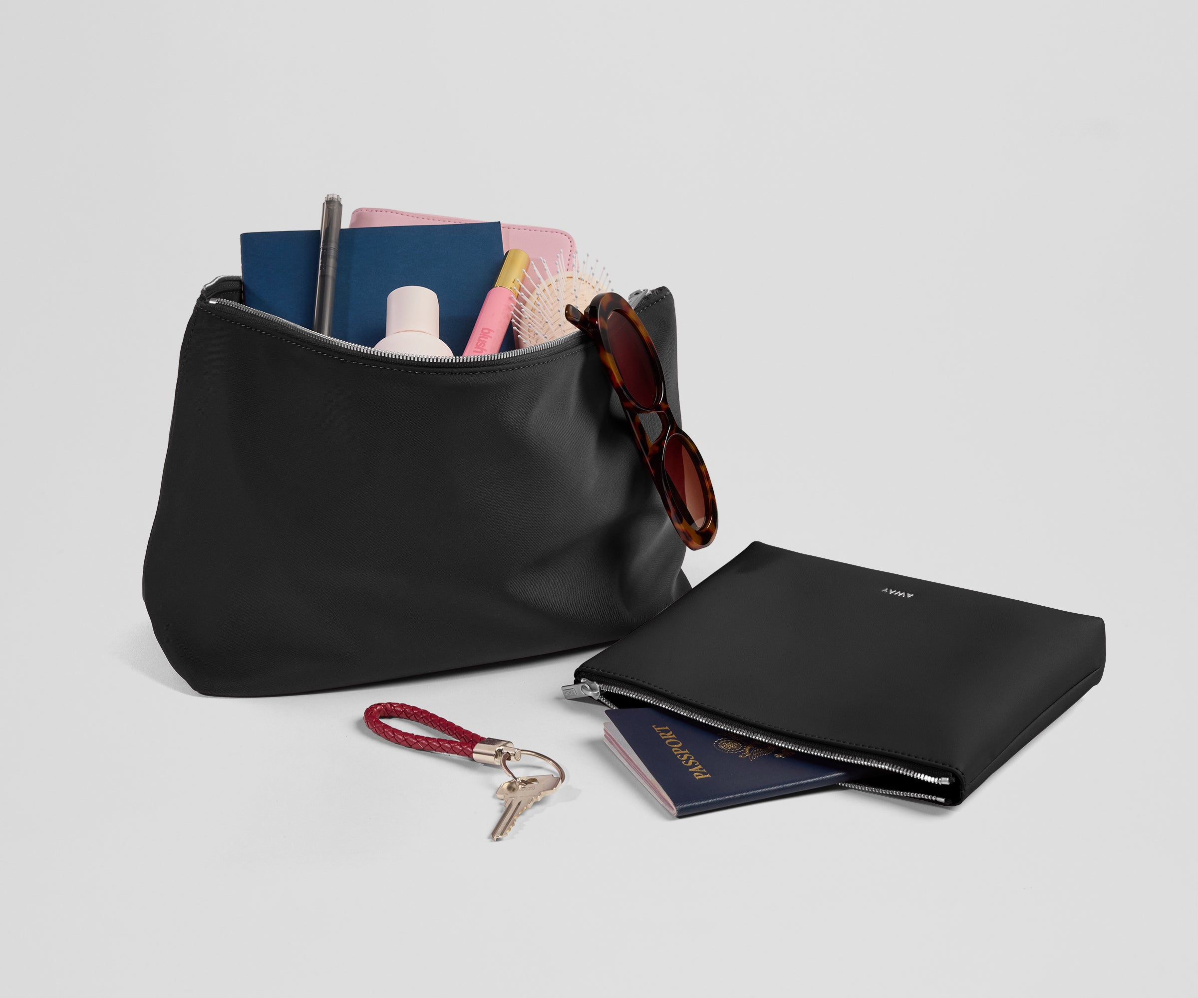 Pouch Duo in Jet Black