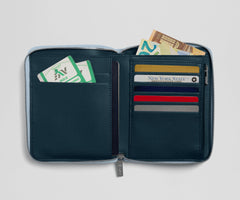 Travel Wallet in Arctic Blue