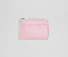 Zip Card Case in Glacial Pink
