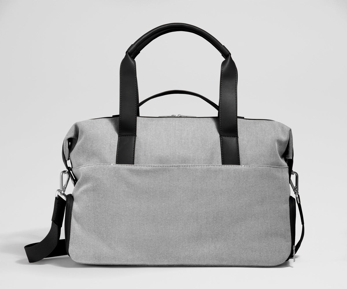 Canvas Overnight Bag in Jet Black