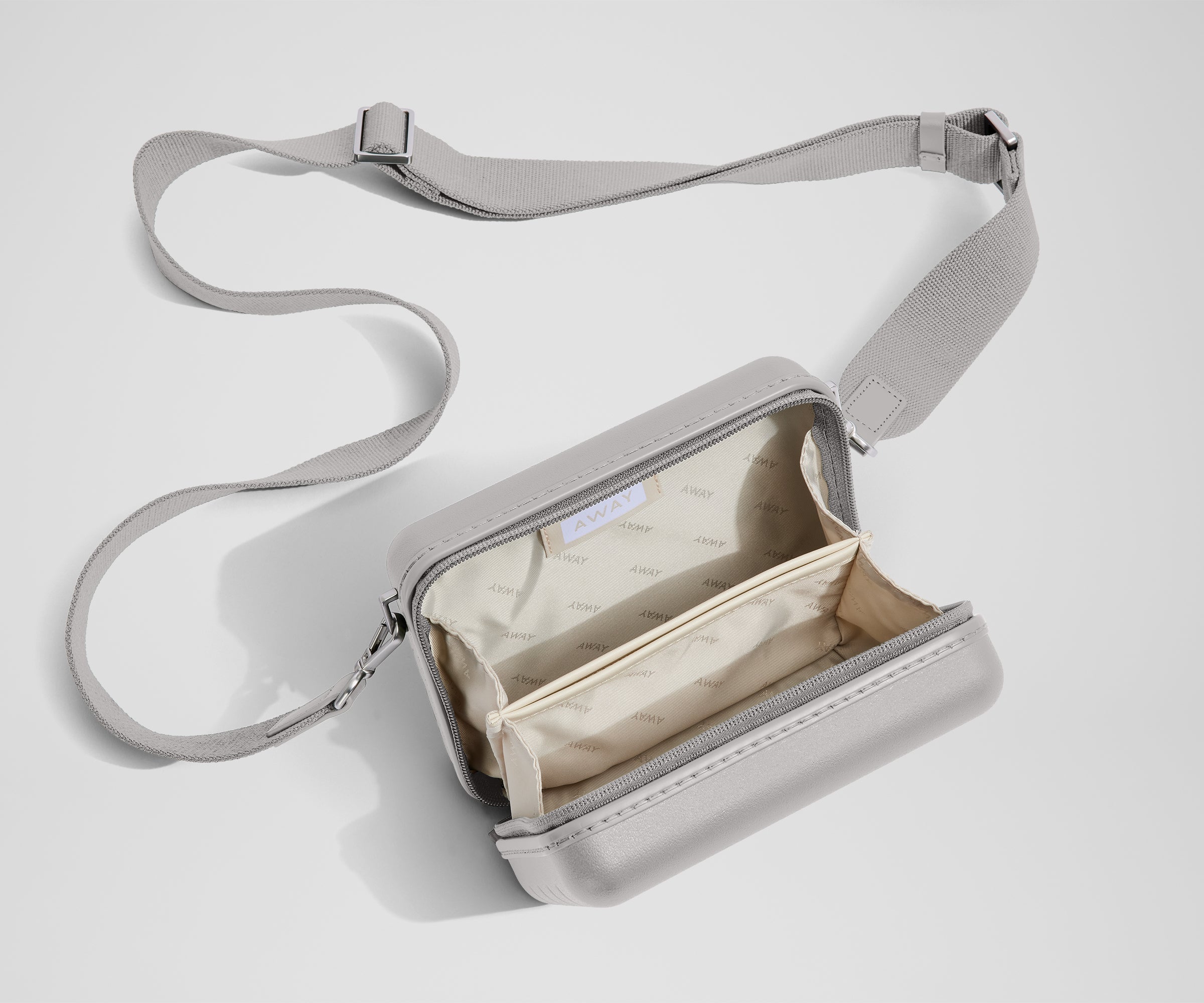 The Mini Crossbody in Cloud Gray