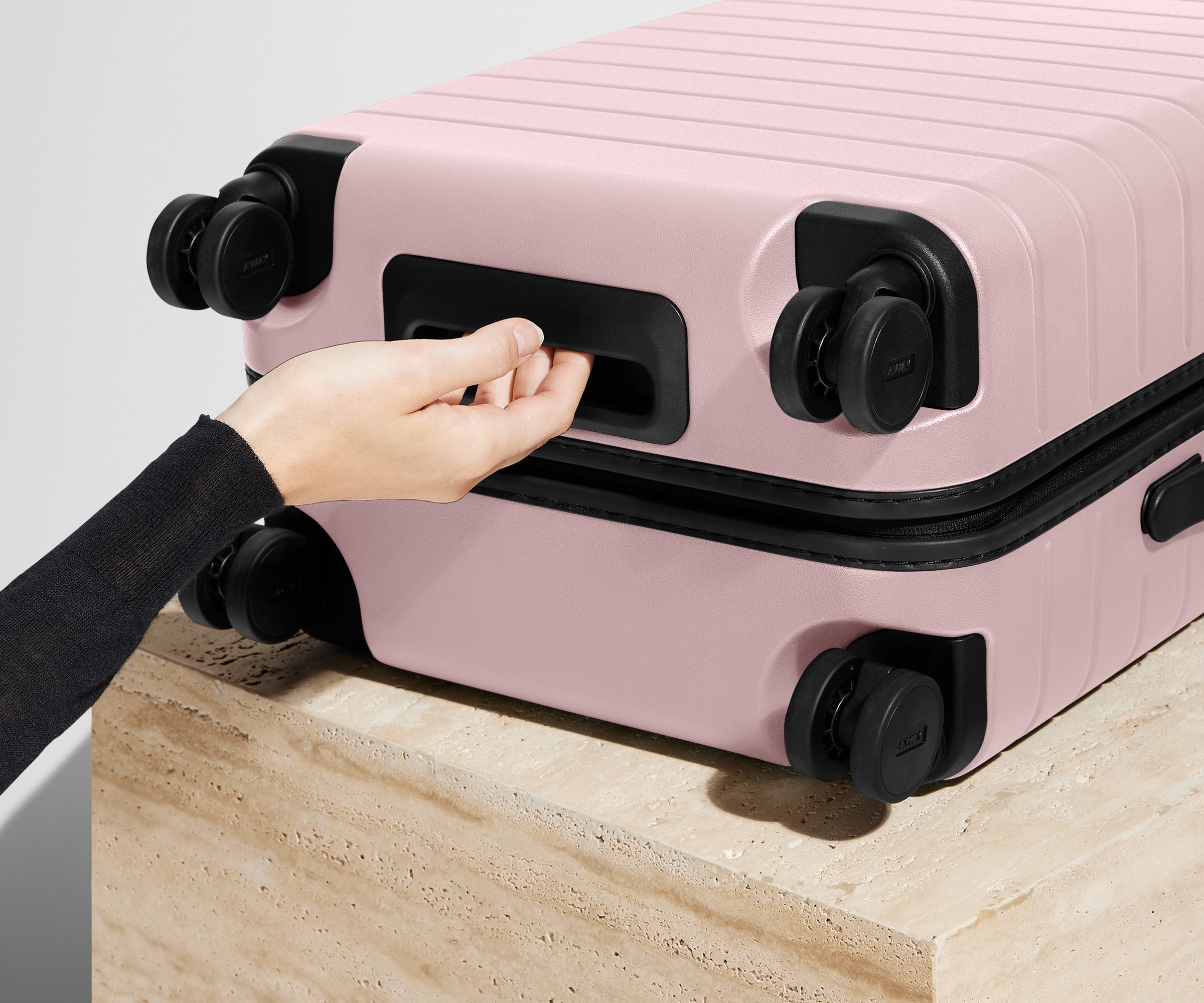 The Bigger Carry-On in Blush Pink