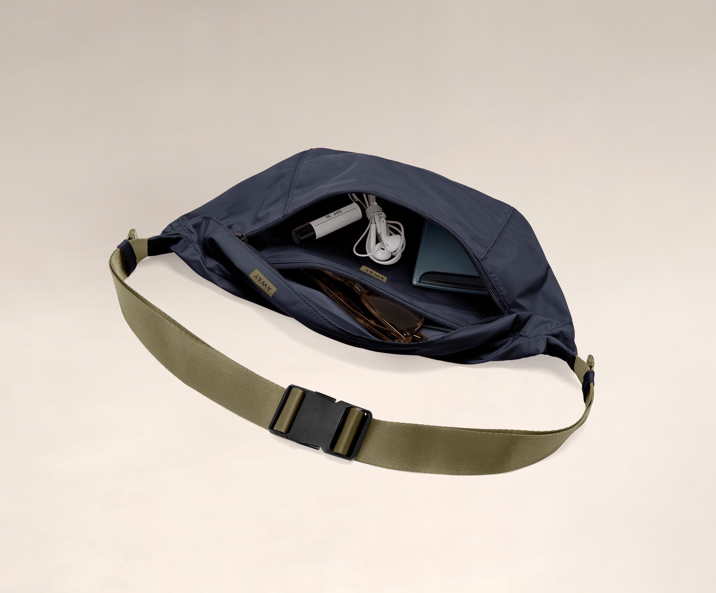 The Packable Sling Bag in Navy Blue