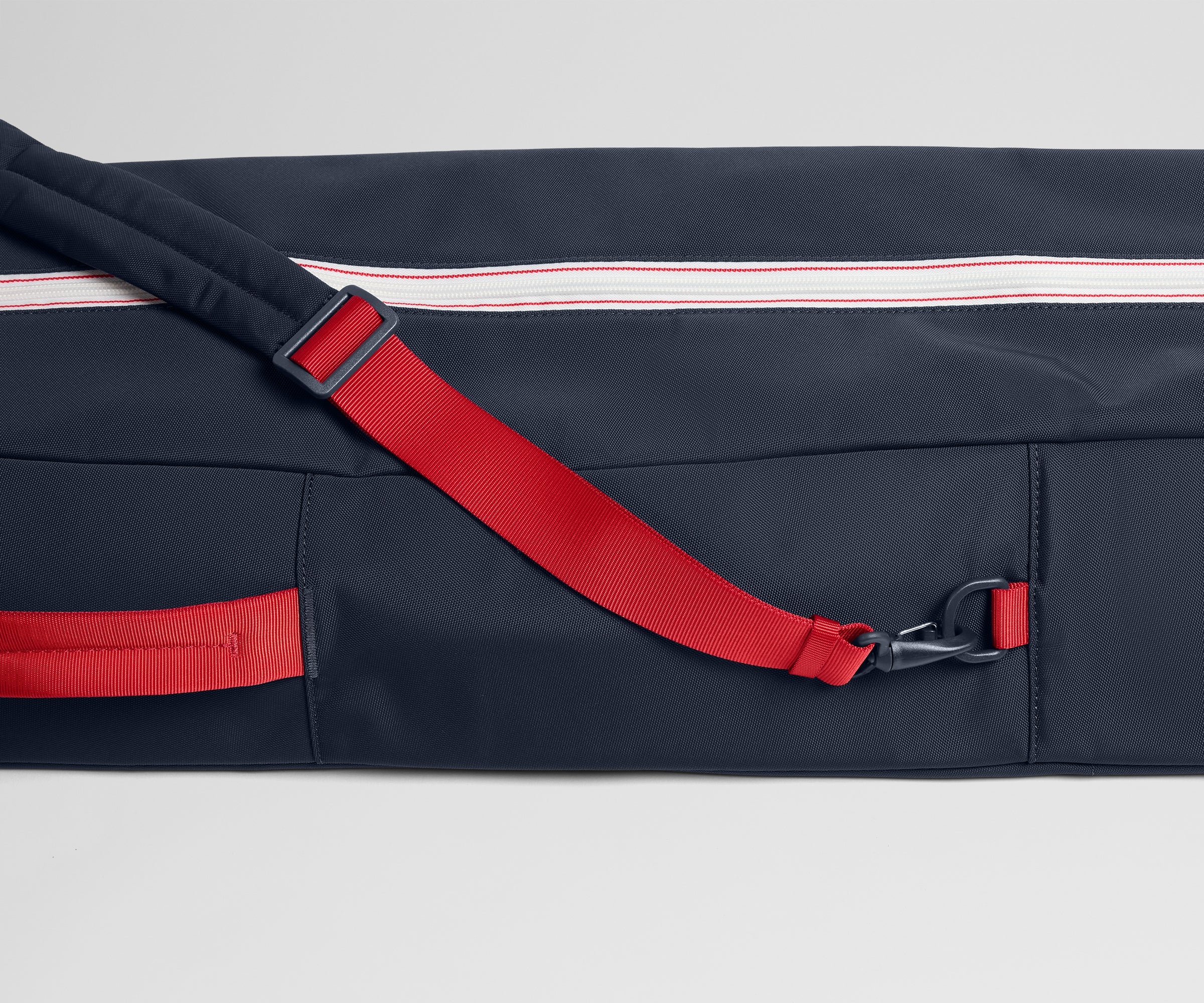 Roll-Top Ski Bag in Navy Blue