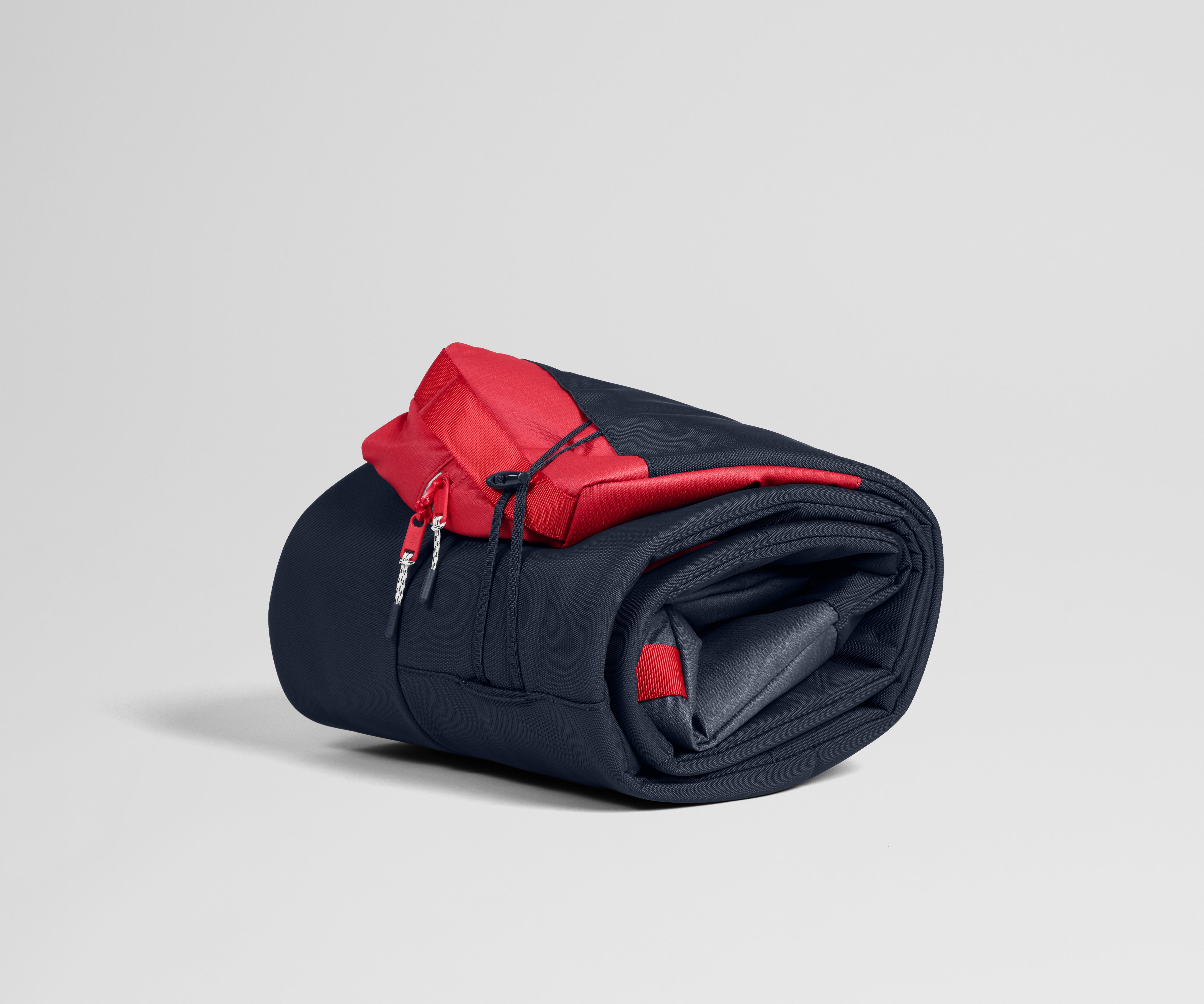Roll-Top Ski Bag in Navy Blue