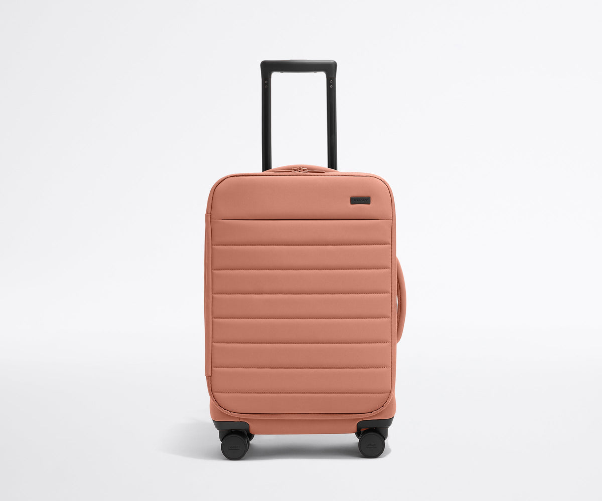 The Softside Carry-On in Clay Pink