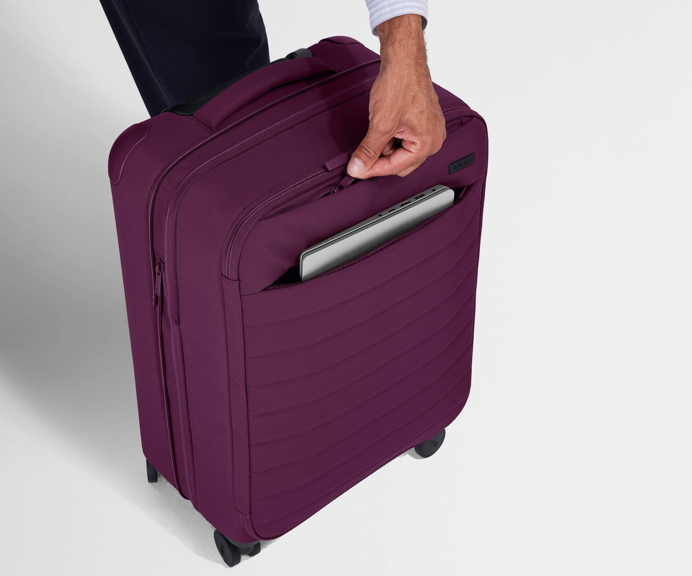 The Softside Carry-On in Plum Purple