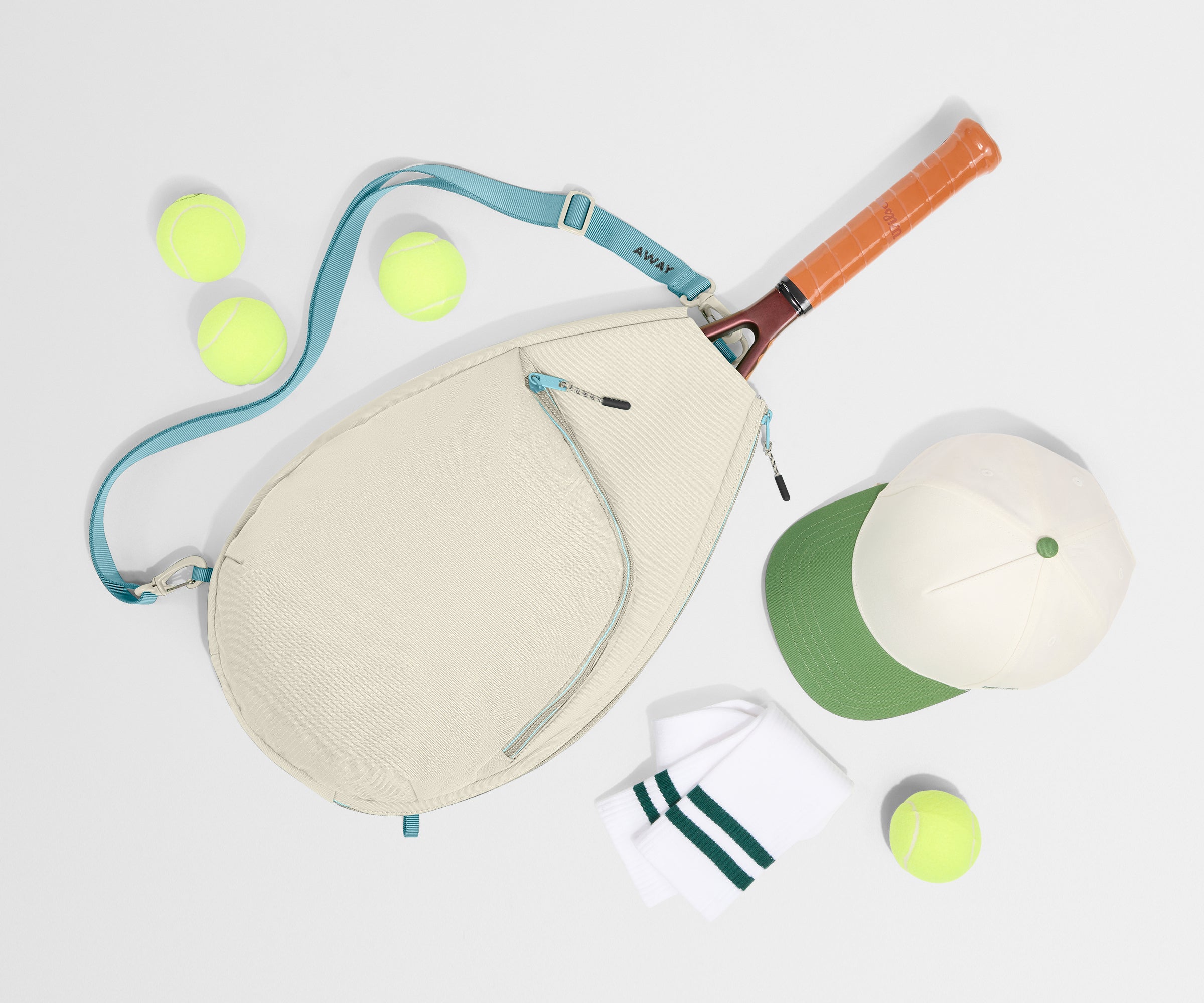 Racket Bag in Salt White