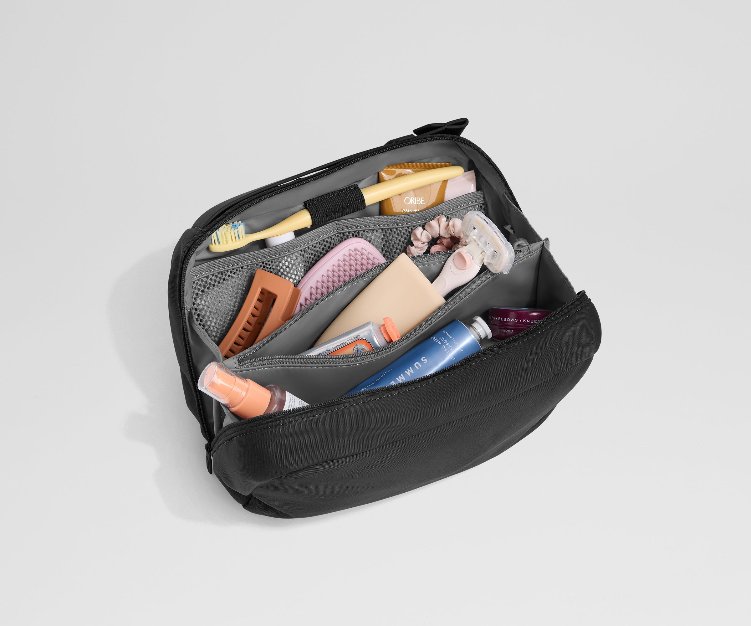 Large Toiletry Bag in Jet Black