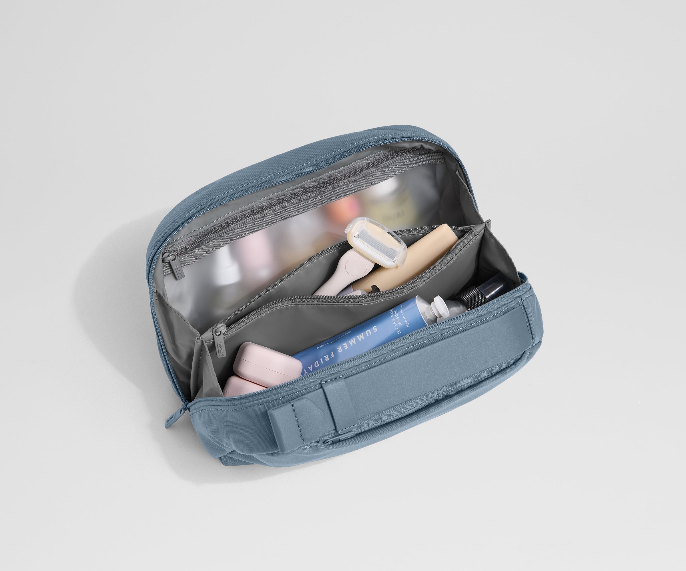 Large Toiletry Bag in Coast Blue