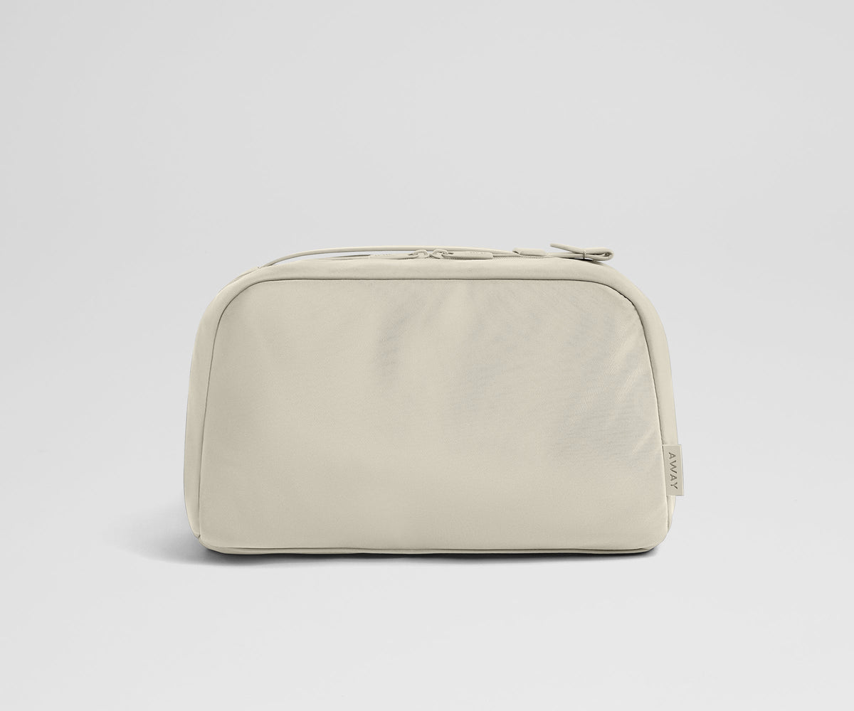 Large Toiletry Bag in Salt White