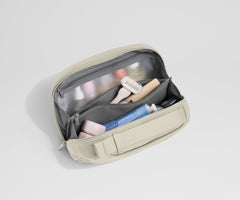 Large Toiletry Bag in Salt White