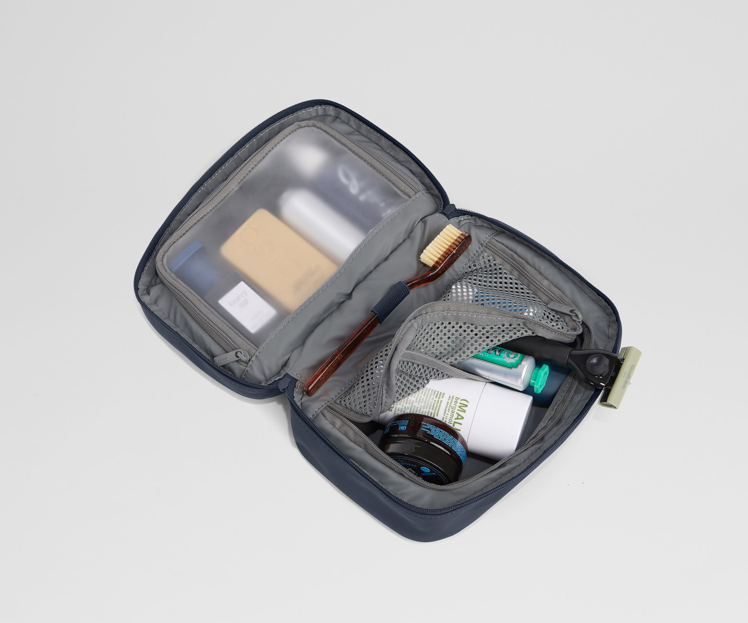 Small Toiletry Bag in Navy Blue