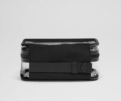 Clear Toiletry Bag in Jet Black