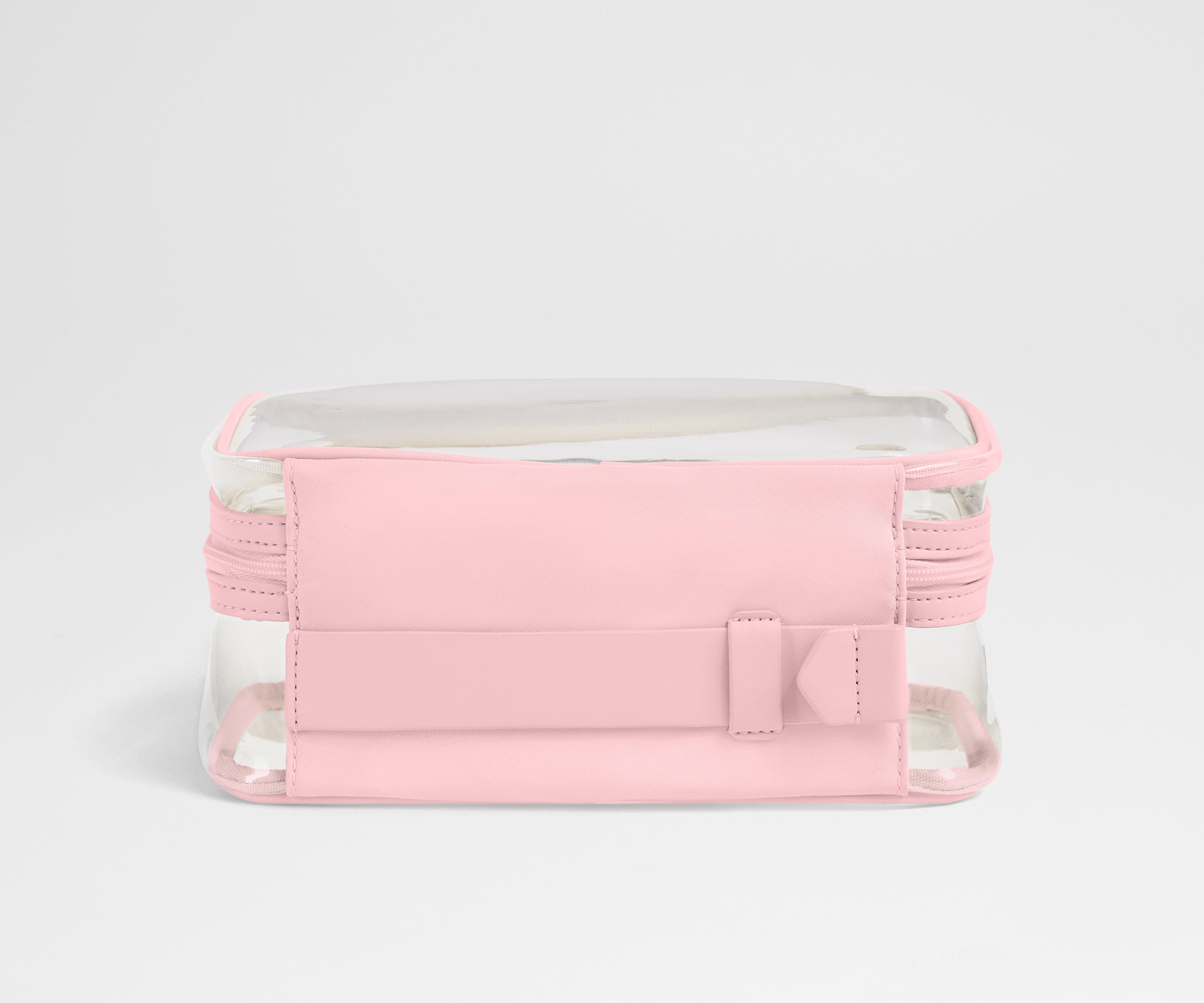 Clear Toiletry Bag in Blush Pink