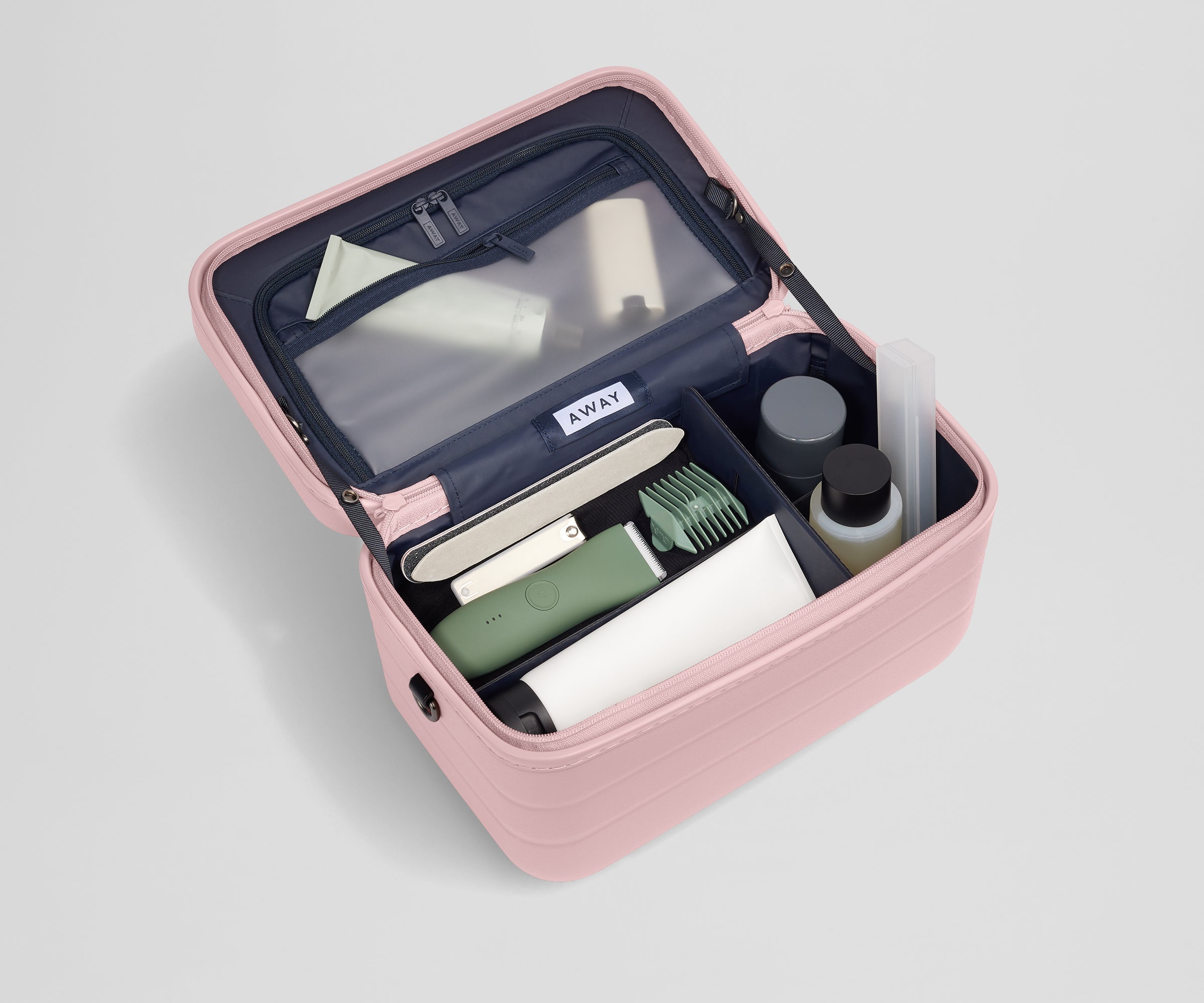 The Train Case in Blush Pink