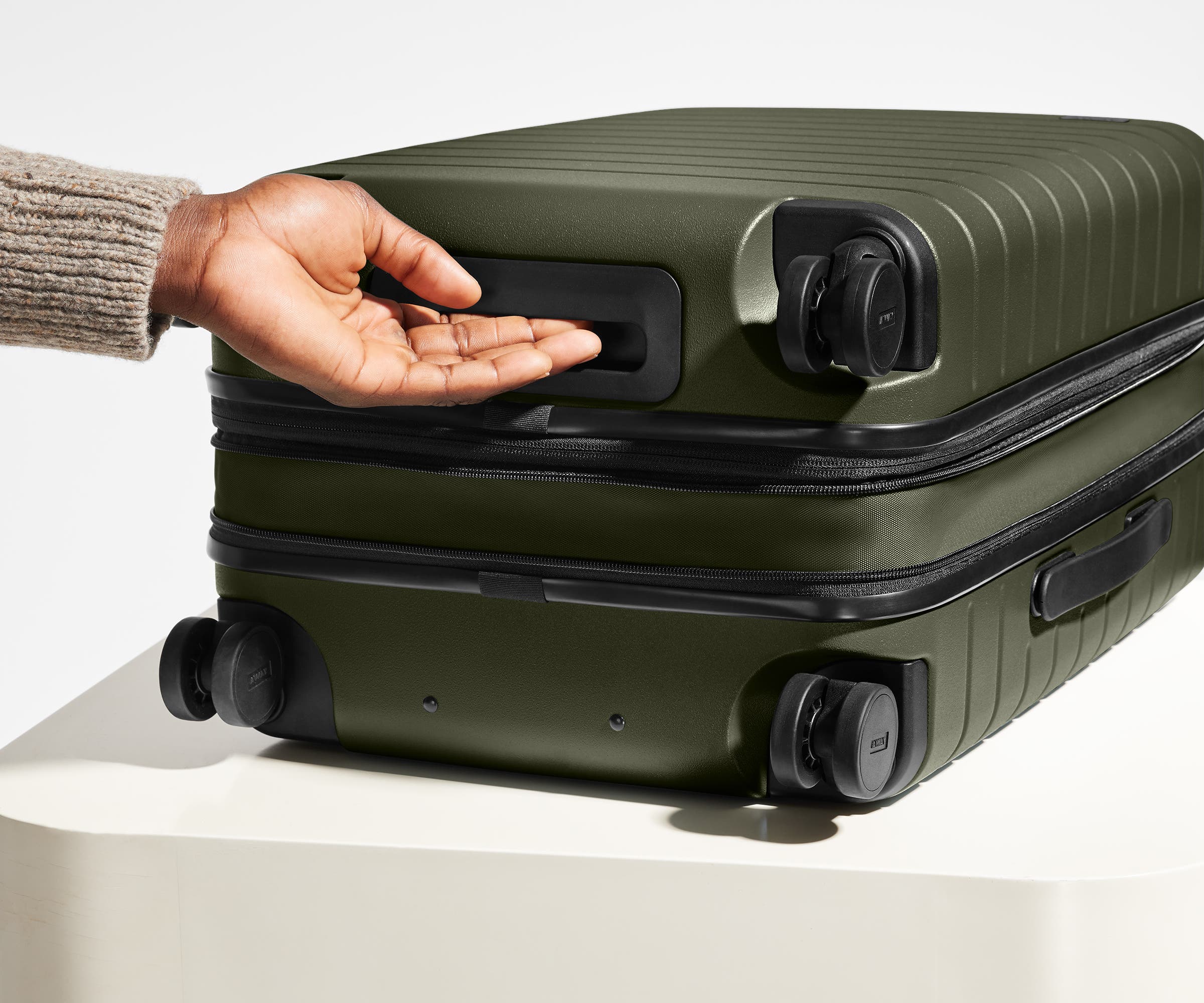 The Bigger Carry-On Flex in Olive Green
