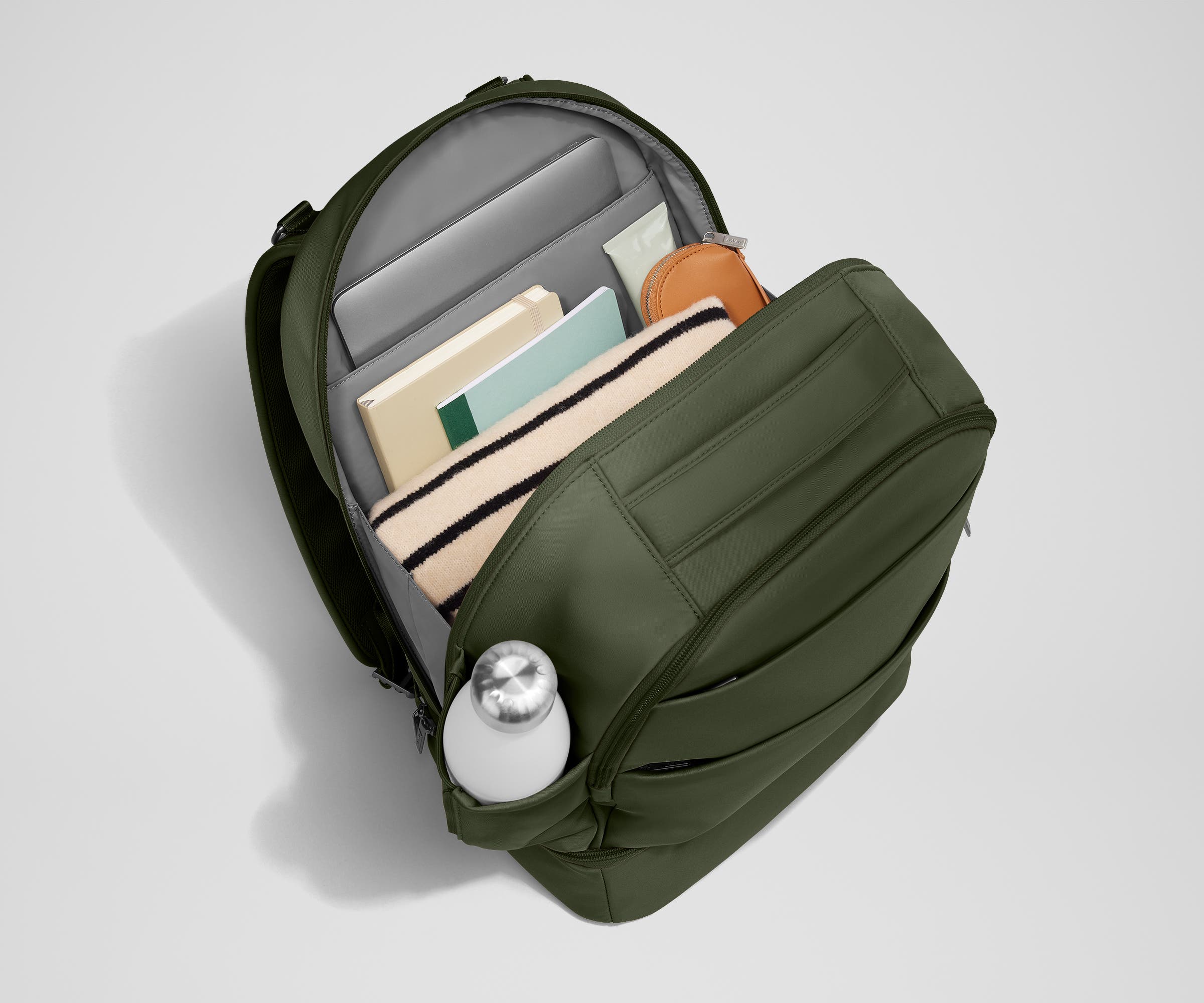 The Double Diaper Backpack in Olive Green