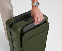 The Executive Bigger Carry-On in Olive Green