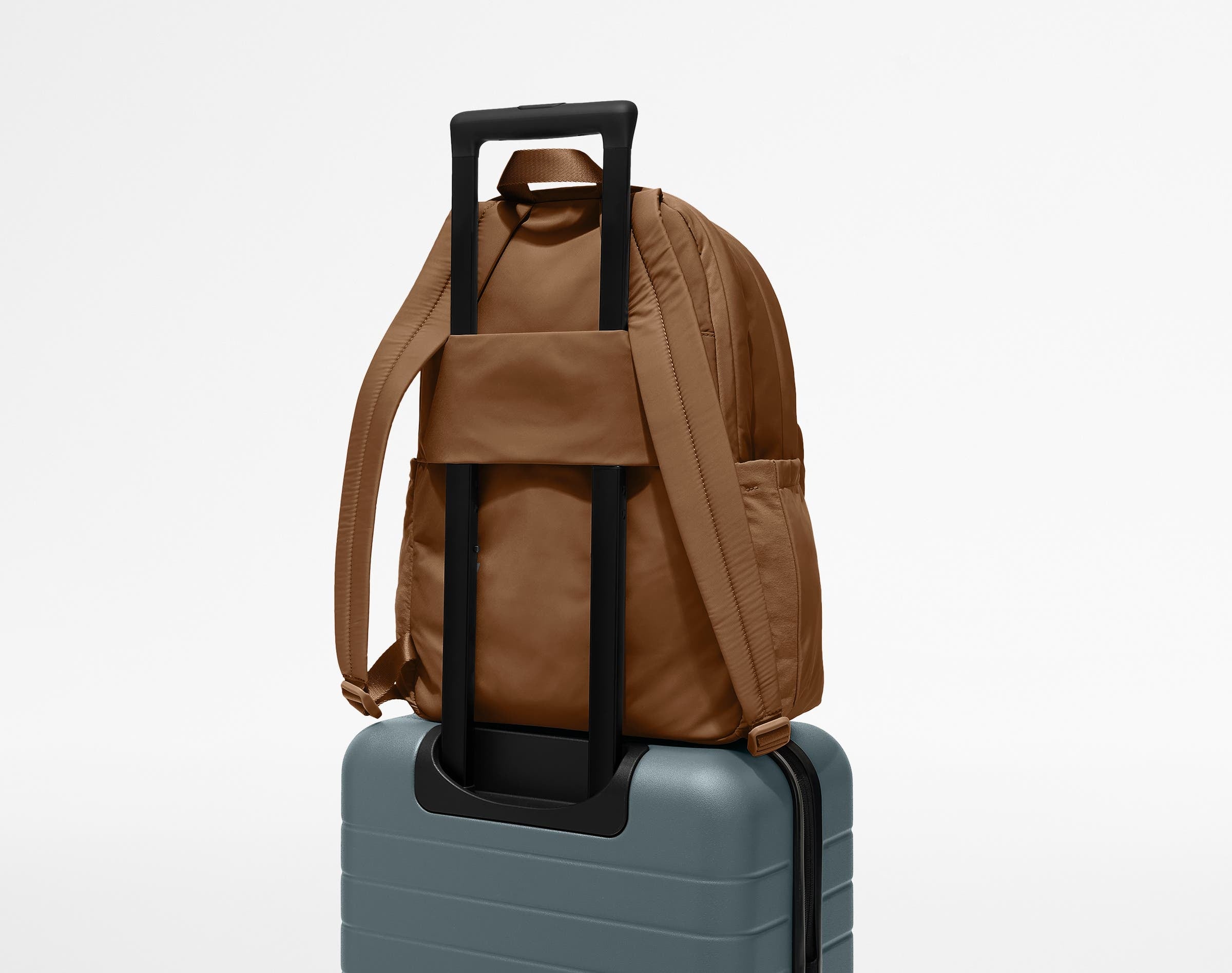 Large Featherlight Backpack in Amaro Brown