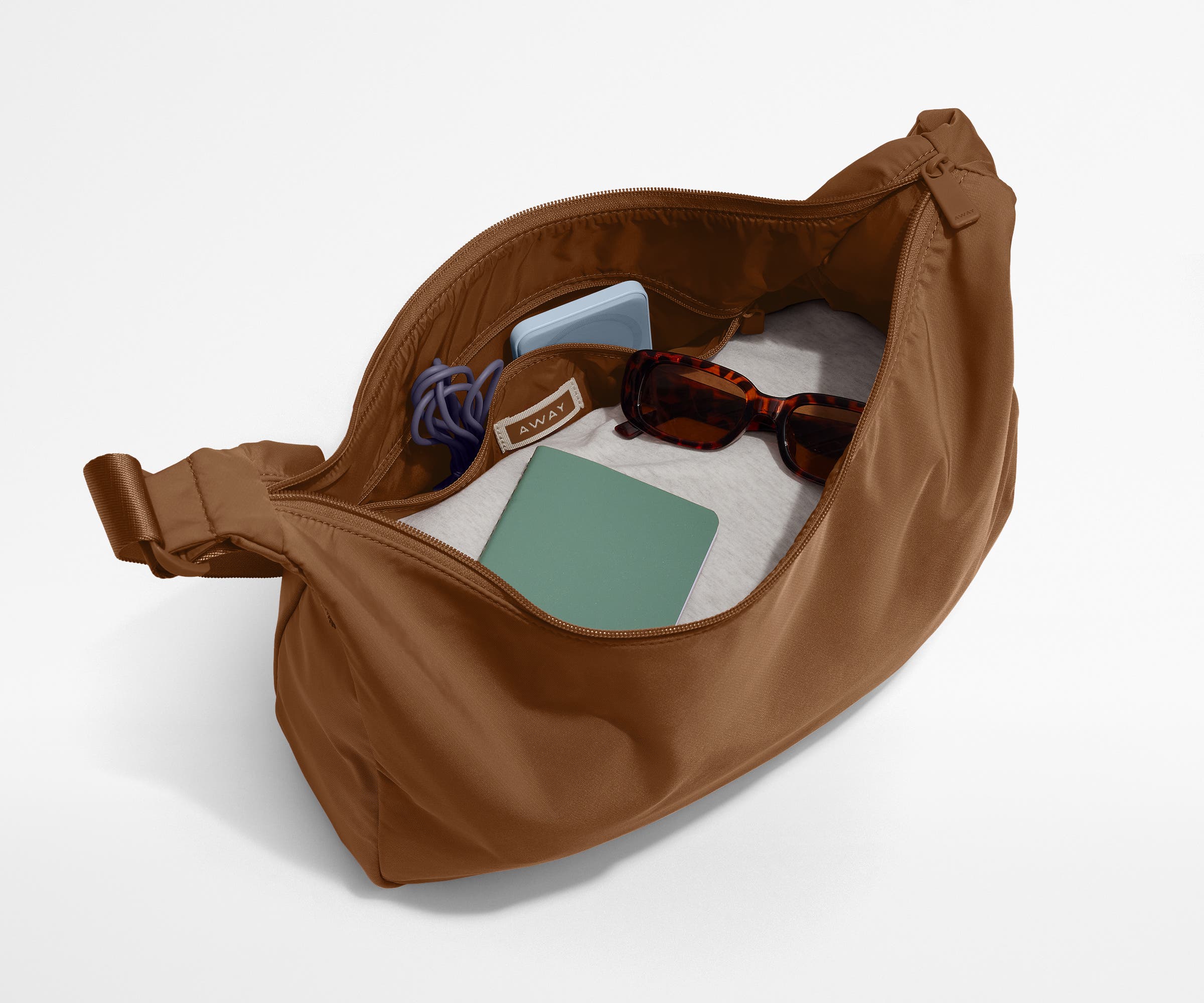 Featherlight Crossbody in Amaro Brown