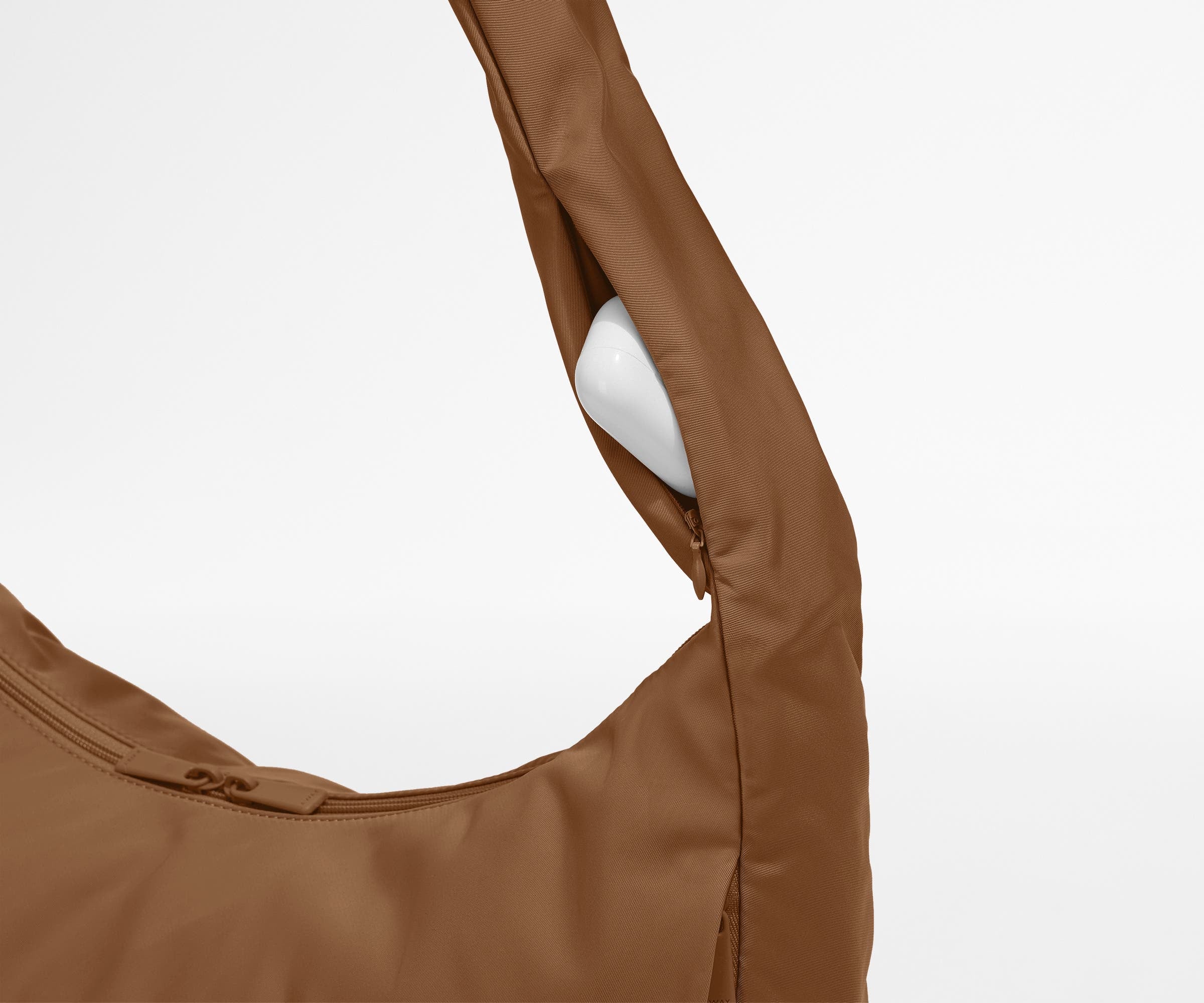 Large Featherlight Crossbody in Amaro Brown