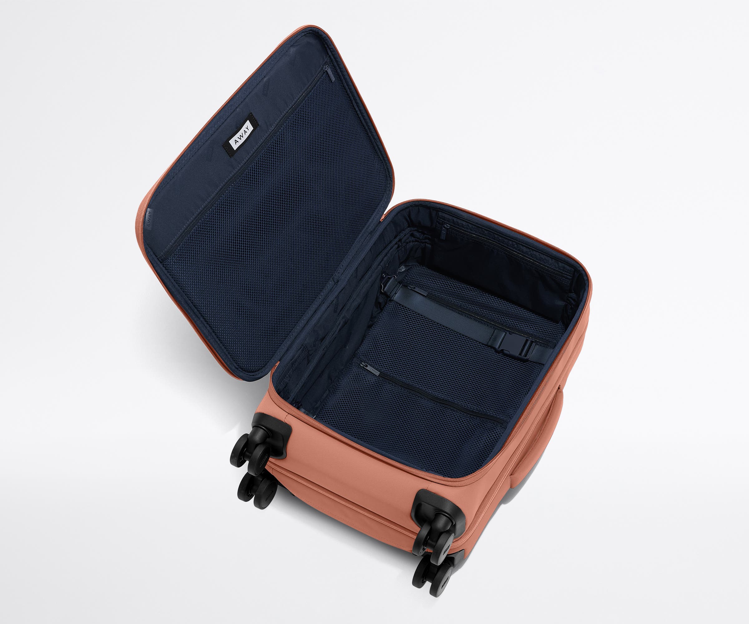 The Softside Carry-On in Clay Pink