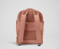 The Double Diaper Backpack in Clay Pink