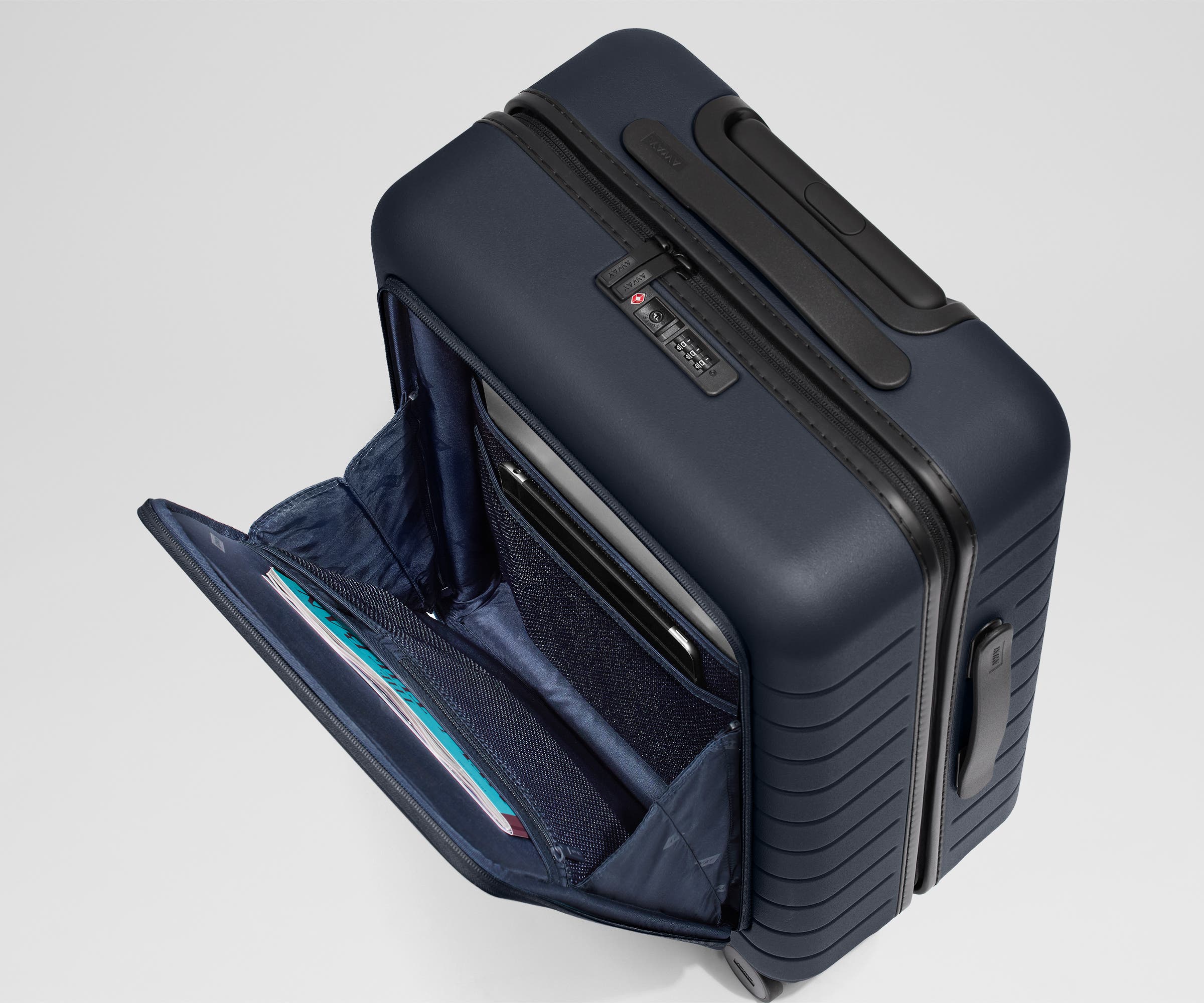 The Executive Bigger Carry-On in Navy Blue