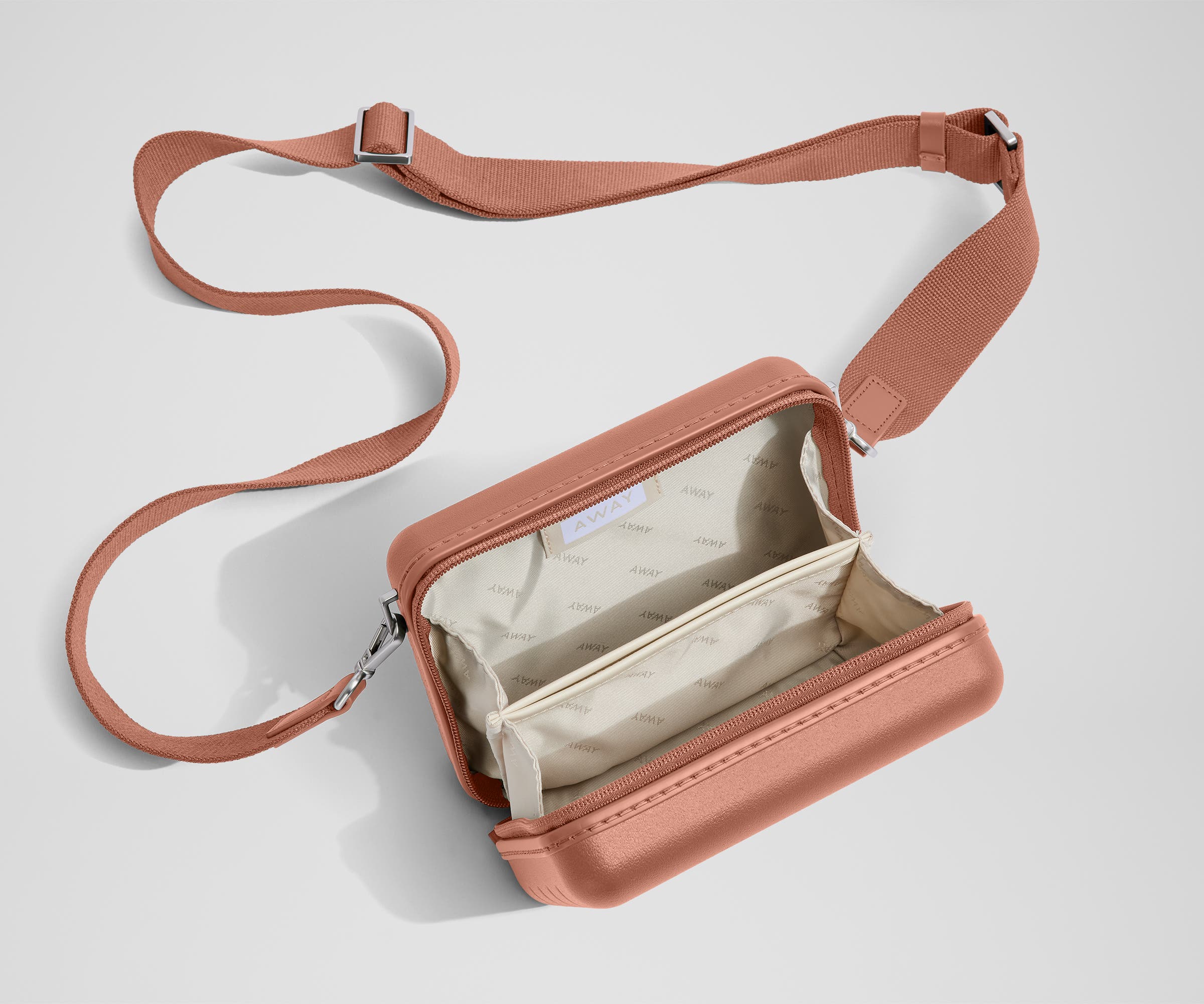 The Mini Crossbody in Clay Pink